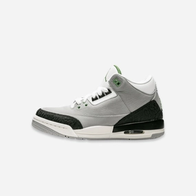(GS) Air Jordan 3 Retro 'Tinker Hatfield Chlorophyll' (2018) 398614-006 Air Jordan 3 retro sneakers with throwback vibe
