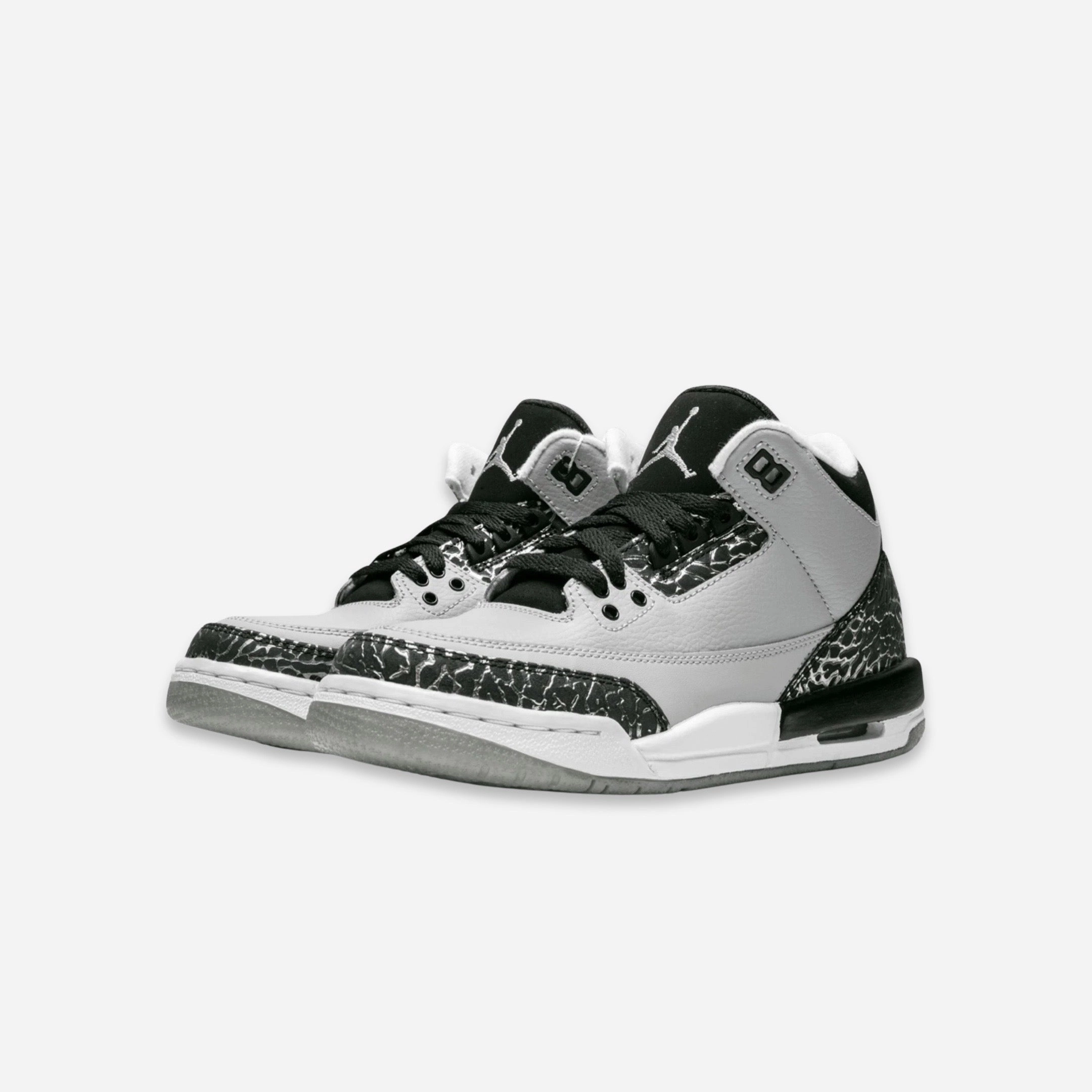 (GS) Air Jordan 3 Retro 'Wolf Grey' (2014) 398614-004 Air Jordan 3 Retro Throwback Sneakers
