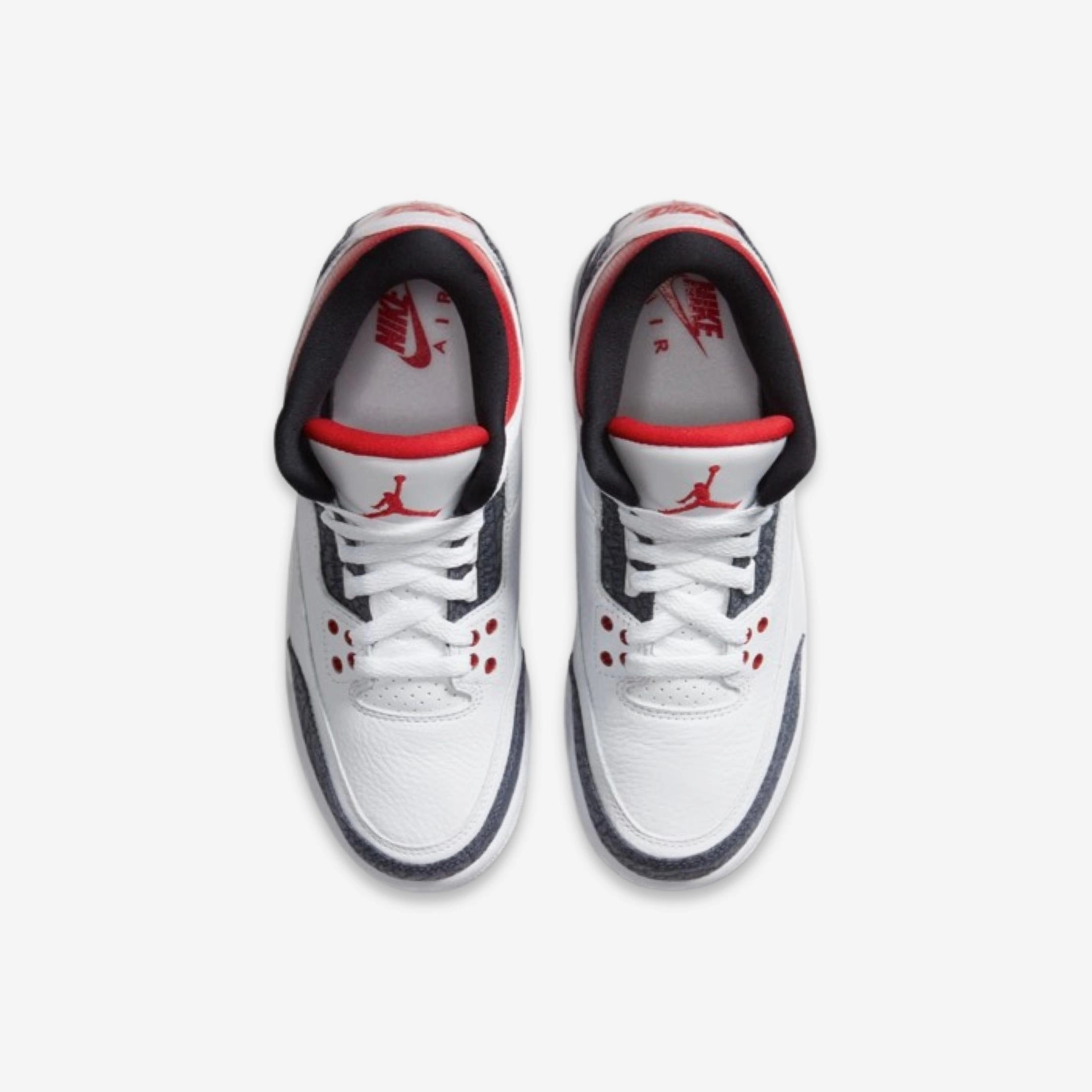 (GS) Air Jordan 3 Retro SE 'Denim Fire Red' (2020) CZ6634-100 Air Jordan 3 Retro Throwback Sneakers