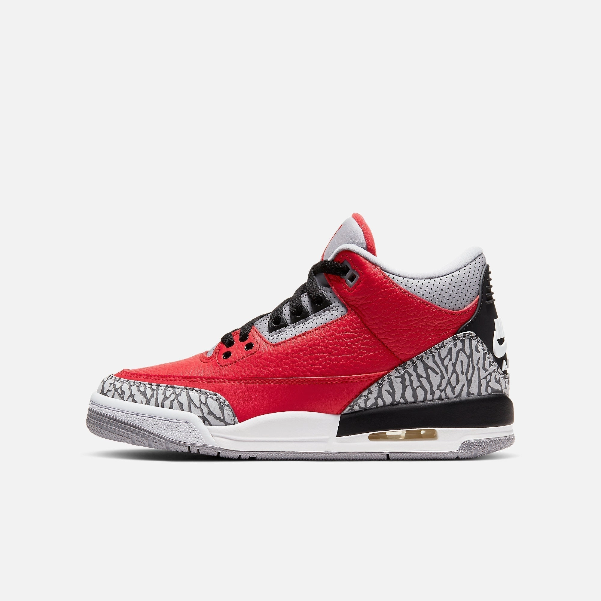 (GS) Air Jordan 3 Retro SE 'Red Cement' (Nike Air) (2020) CQ0488-600 (2020) CQ0488-600 Air Jordan 3 retro sneakers with throwback vibe