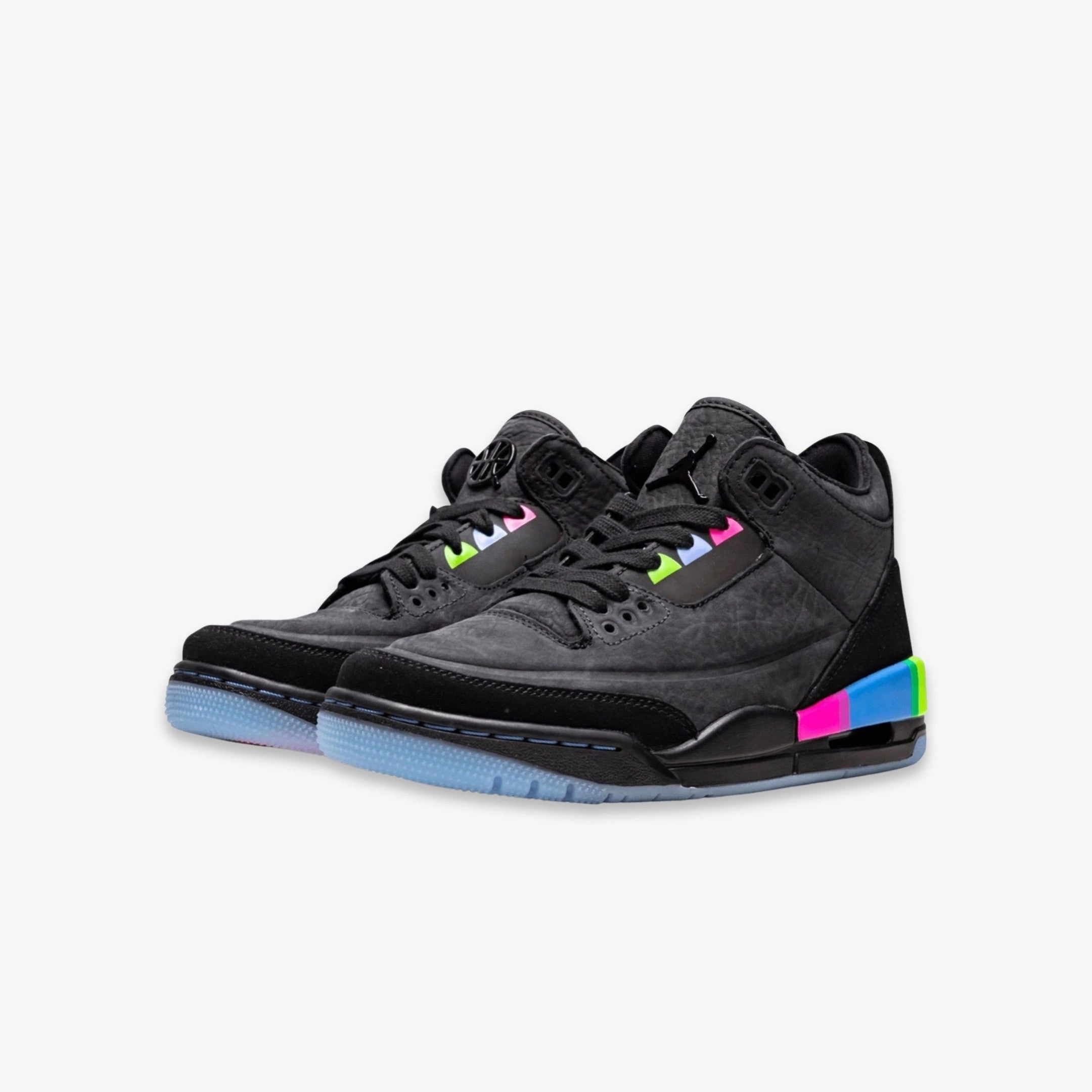 (GS) Air Jordan 3 Retro SE Q54 'Quai 54 Black' (2018) AT9194-001 Air Jordan 3 Retro Throwback Sneakers