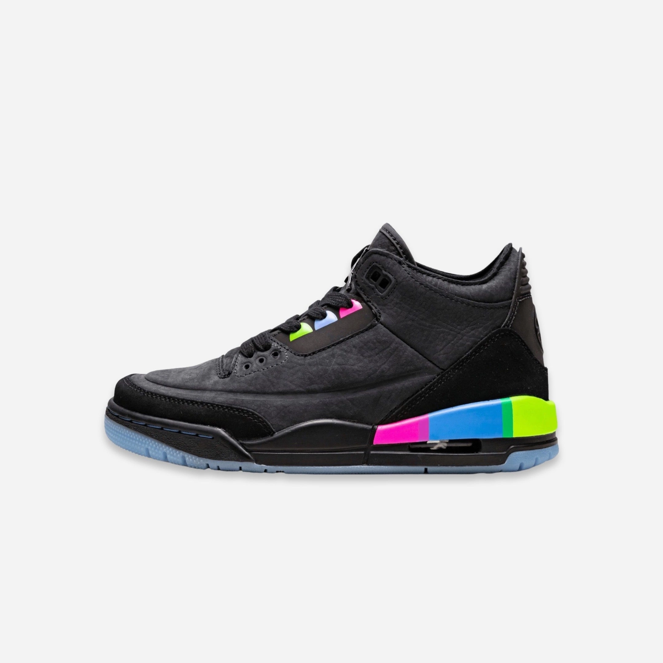 (GS) Air Jordan 3 Retro SE Q54 'Quai 54 Black' (2018) AT9194-001 Air Jordan 3 retro sneakers with throwback vibe