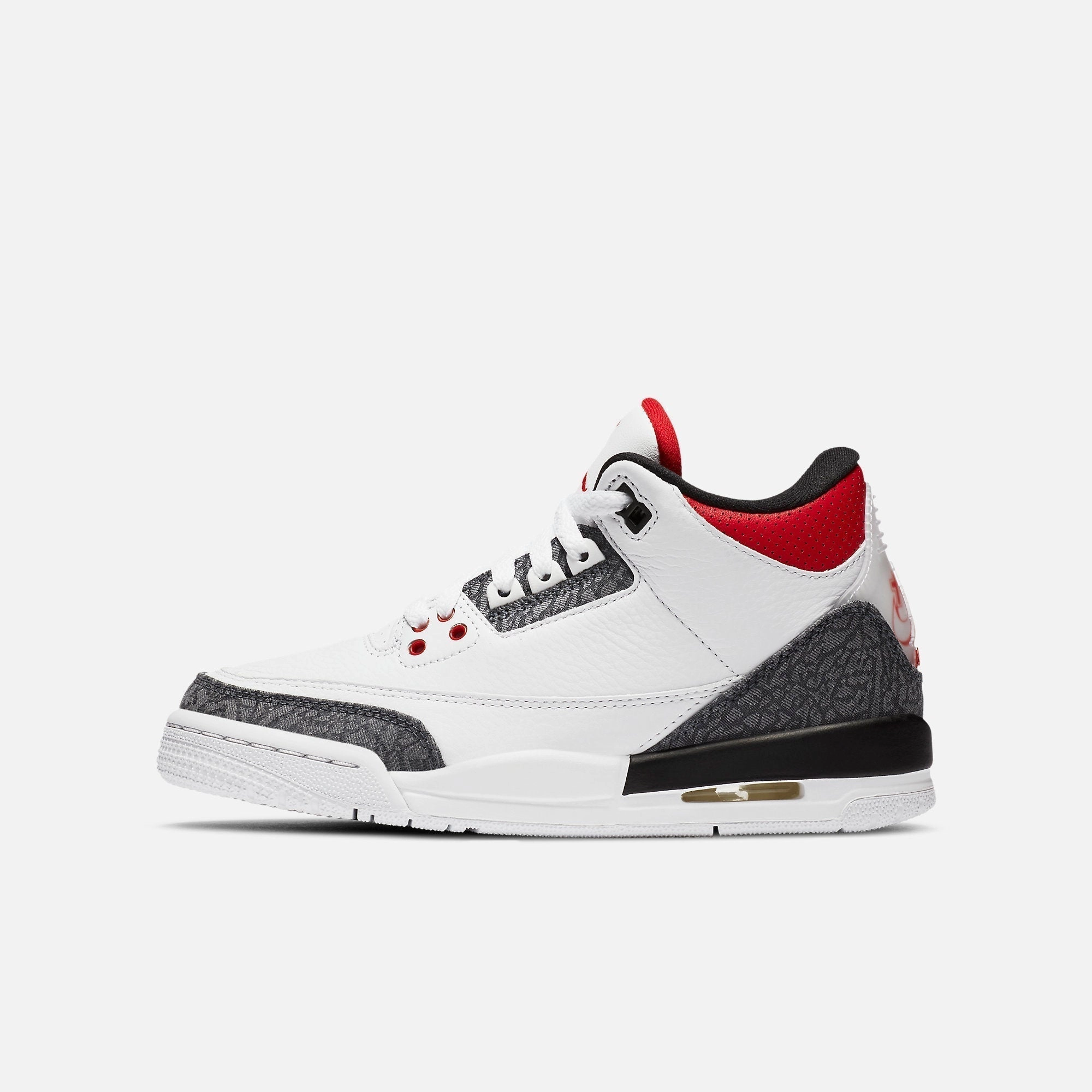 (GS) Air Jordan 3 Retro SE-T 'Japan Denim Fire Red' (2020) DB4169-100 Air Jordan 3 retro sneakers with throwback vibe