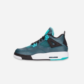(GS) Air Jordan 4 Retro 30th 'Teal' (2015) 705330-330 Air Jordan 4 sneakers with visible air unit