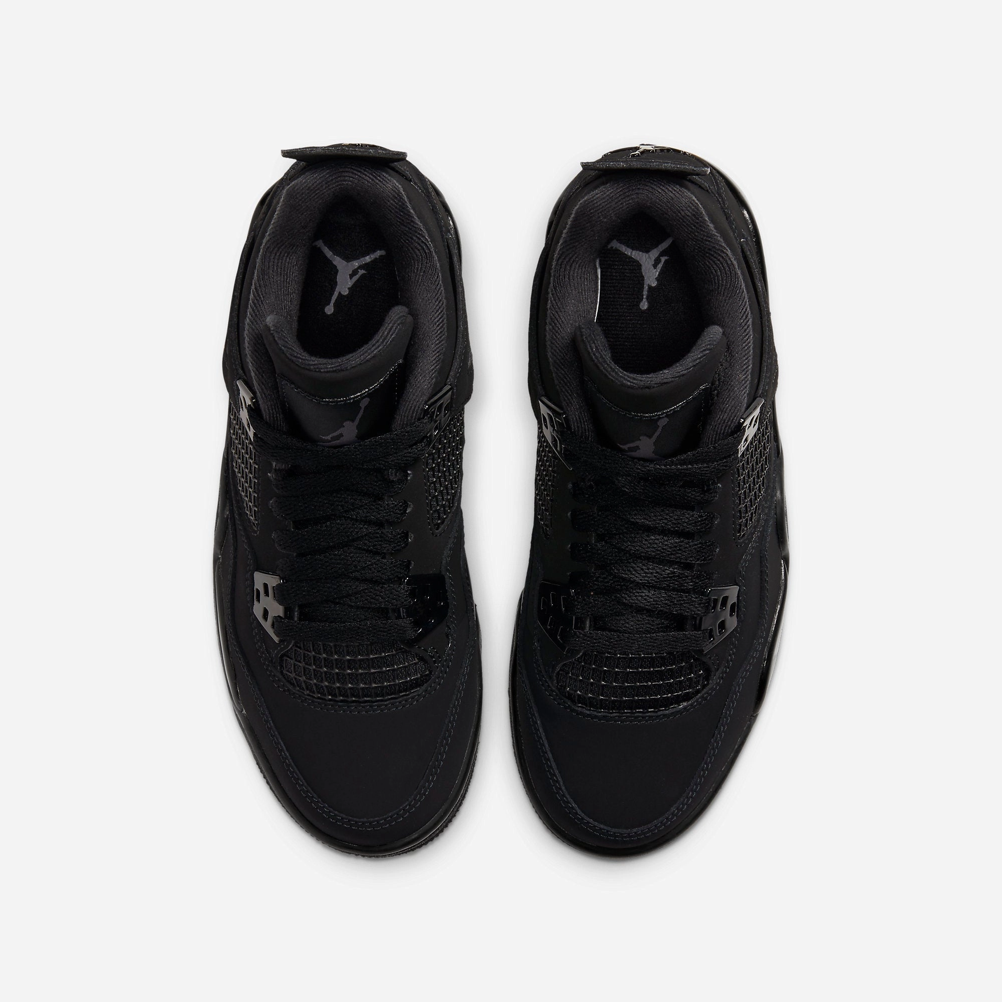 (GS) Air Jordan 4 Retro 'Black Cat' (2020) 408452-010 Air Jordan 4 Visible Air Unit Sneakers