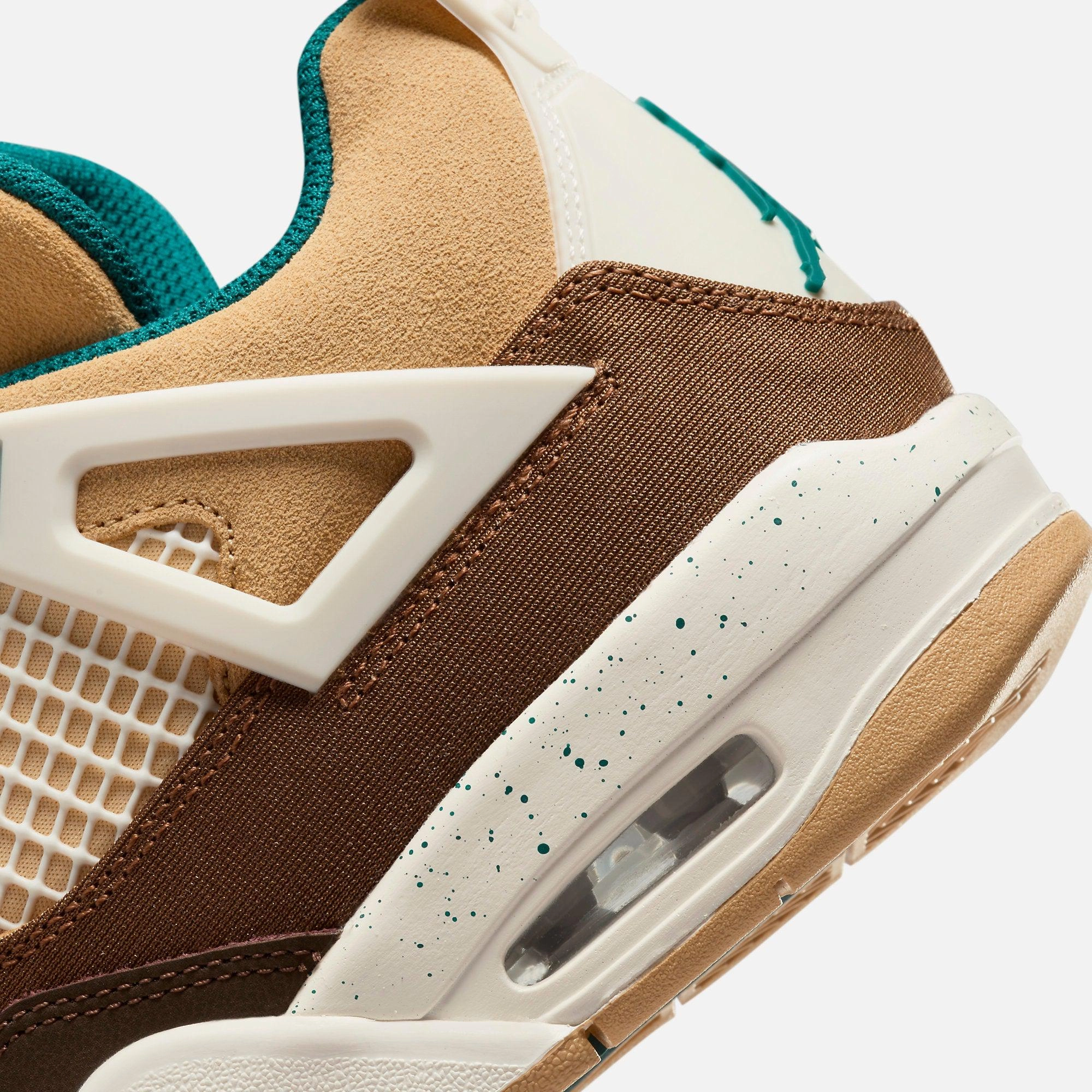 (GS) Air Jordan 4 Retro 'Cacao Wow' (2023) FB2214-200 Air Jordan 4 Visible Air Unit Sneakers