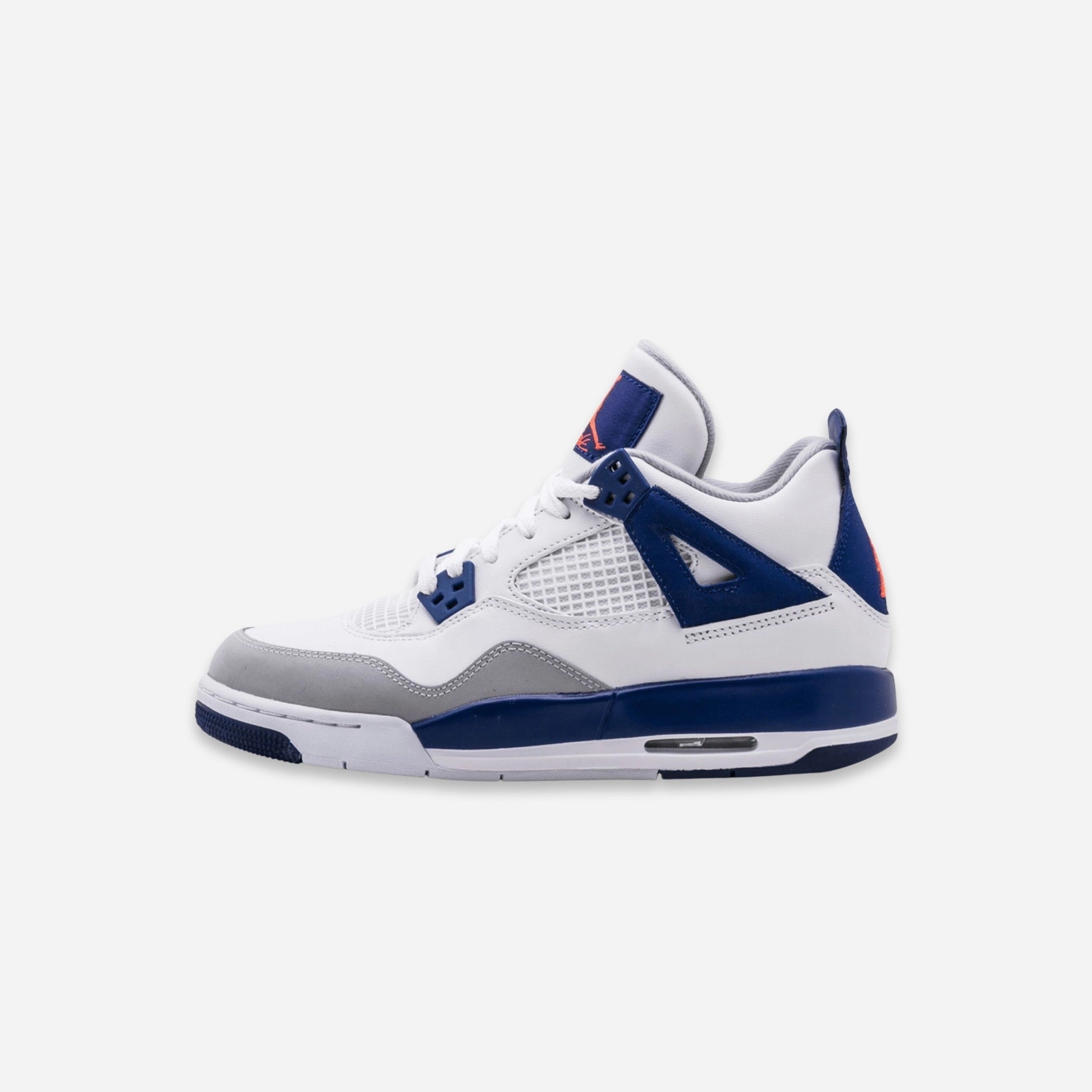 (GS) Air Jordan 4 Retro 'Deep Royal Blue' (2016) 487724-132 Air Jordan 4 sneakers with visible air unit