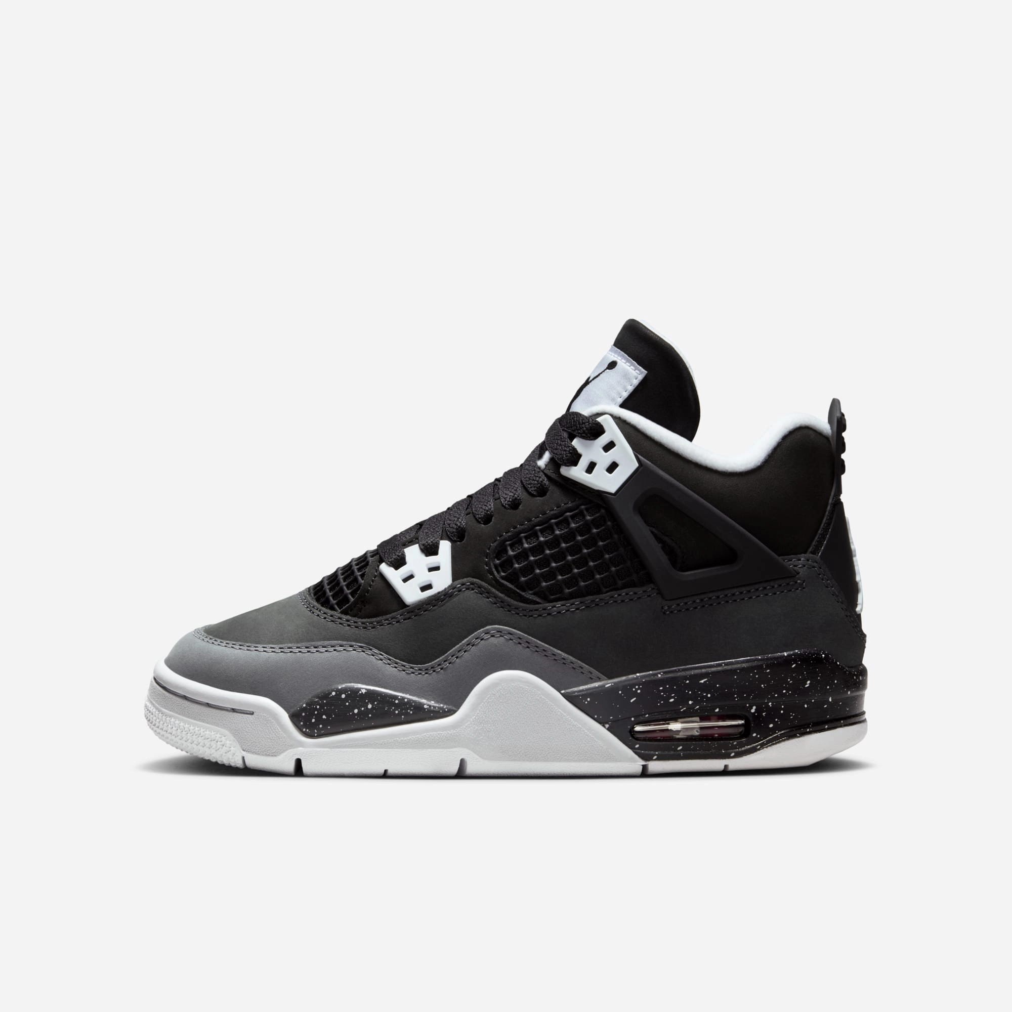 (GS) Air Jordan 4 Retro 'Fear' (2024) FQ8213-002 Air Jordan 4 sneakers with visible air unit