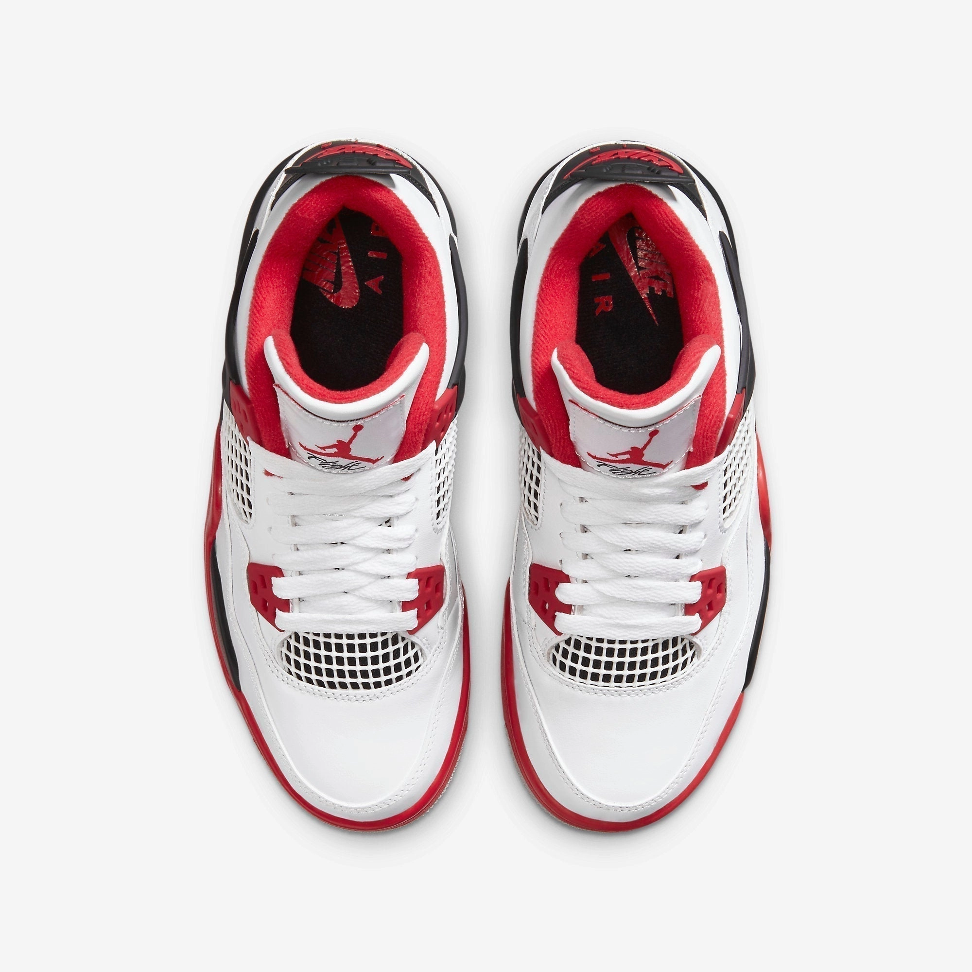 (GS) Air Jordan 4 Retro 'Fire Red' (2020) 408452-160 Air Jordan 4 Visible Air Unit Sneakers
