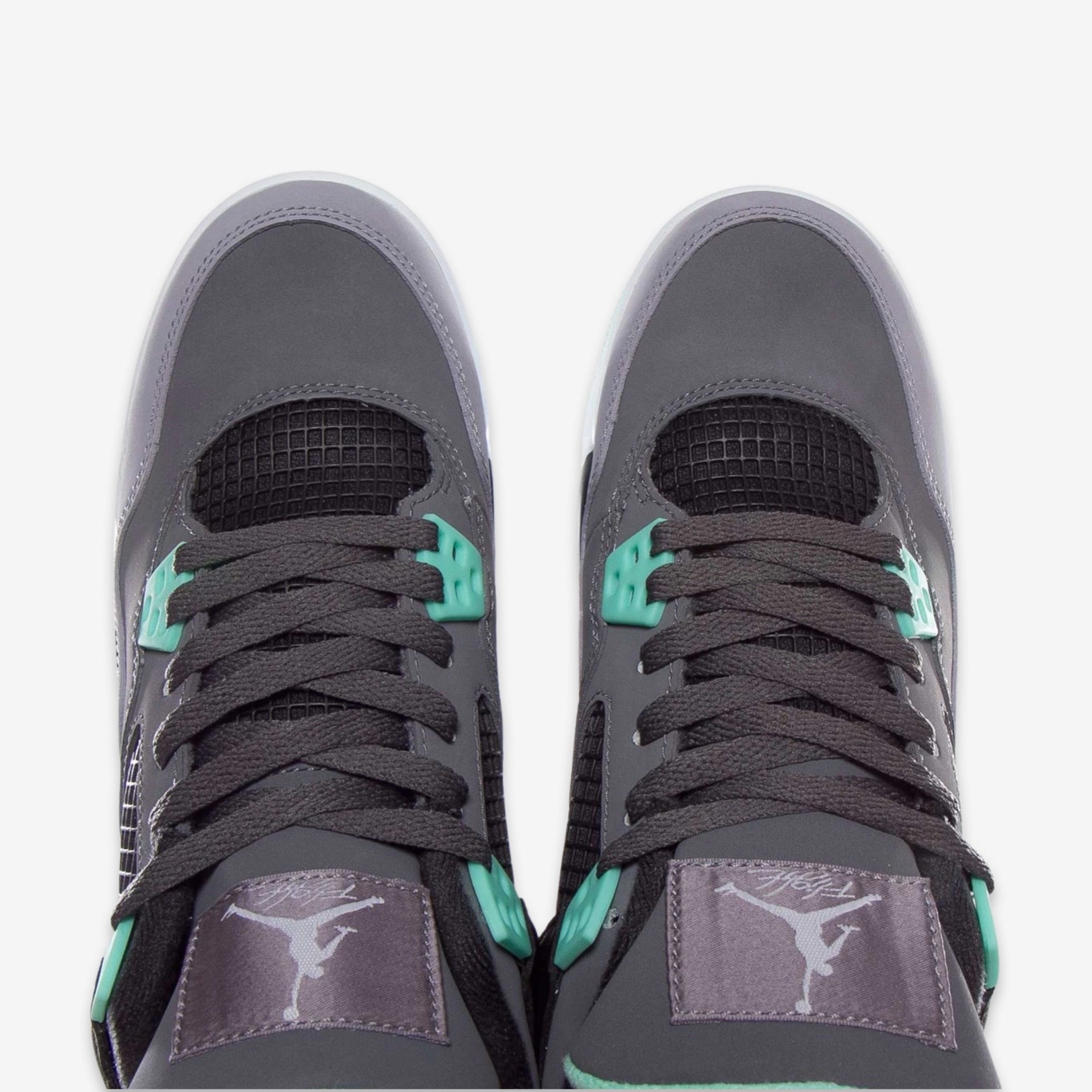 (GS) Air Jordan 4 Retro 'Green Glow' (2013) 408452-033 Air Jordan 4 Visible Air Unit Sneakers