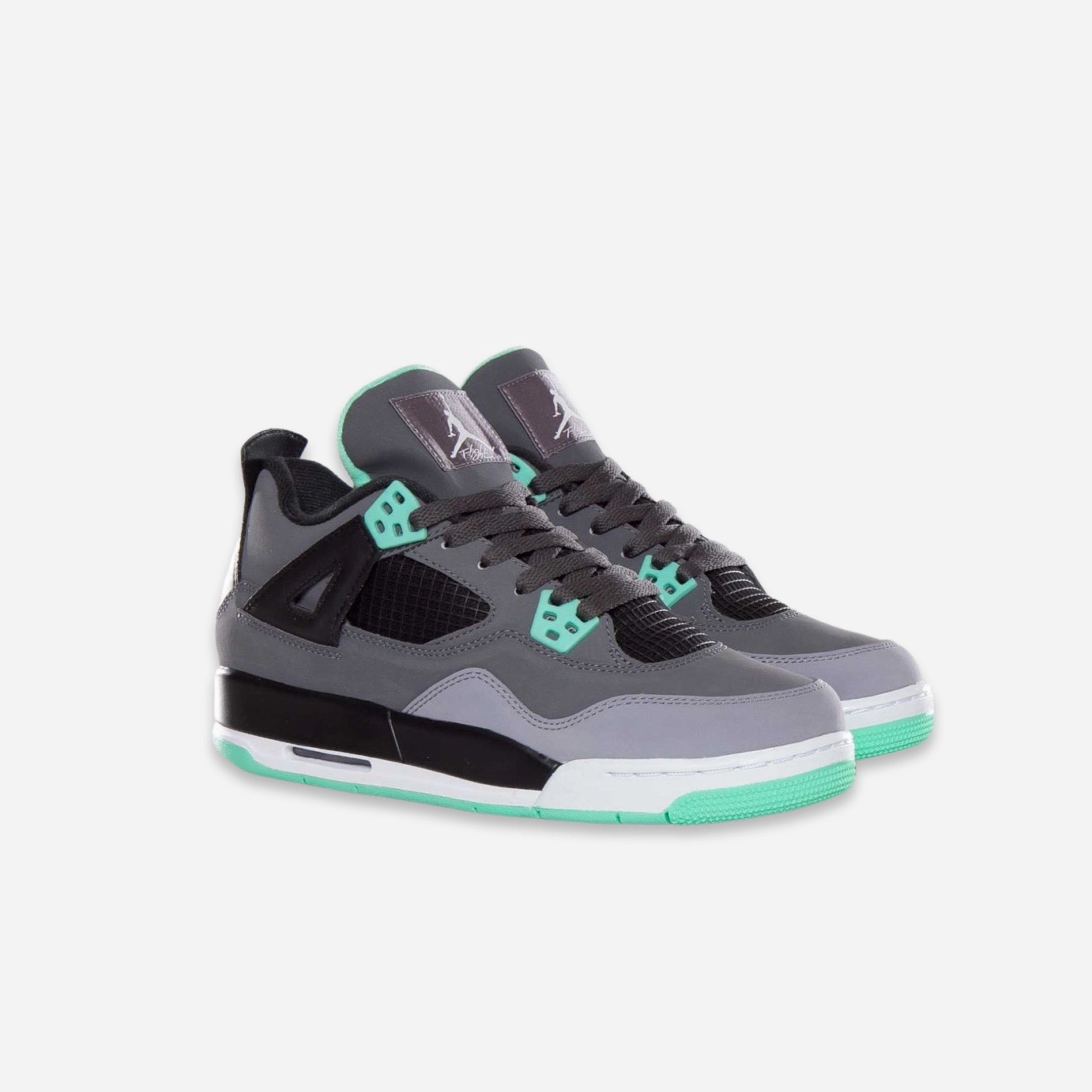 (GS) Air Jordan 4 Retro 'Green Glow' (2013) 408452-033 Air Jordan 4 Visible Air Unit Sneakers