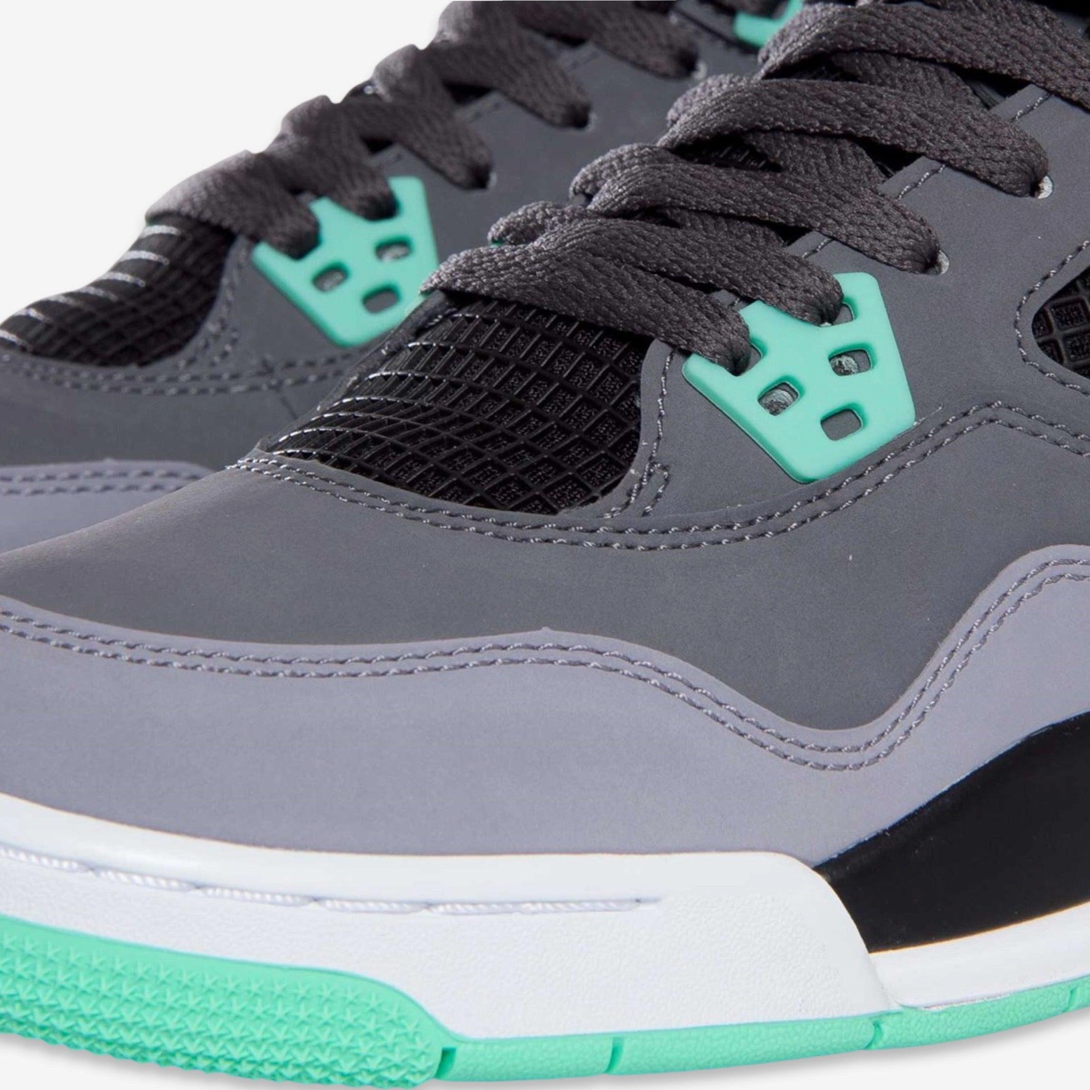 (GS) Air Jordan 4 Retro 'Green Glow' (2013) 408452-033 Air Jordan 4 Visible Air Unit Sneakers