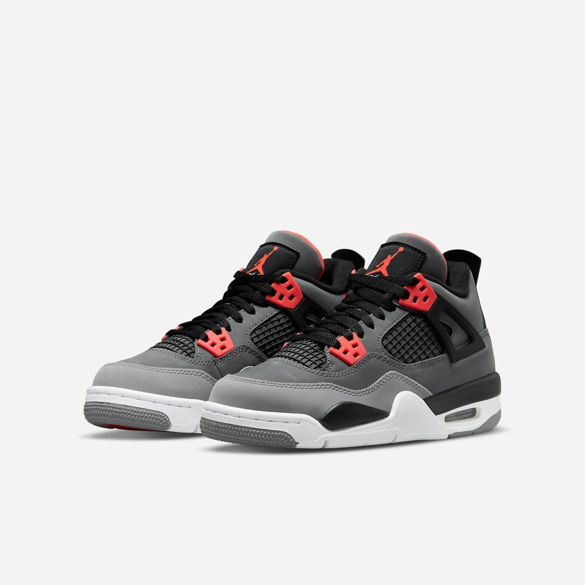 (GS) Air Jordan 4 Retro 'Infrared' (2022) 408452-061 Air Jordan 4 Visible Air Unit Sneakers