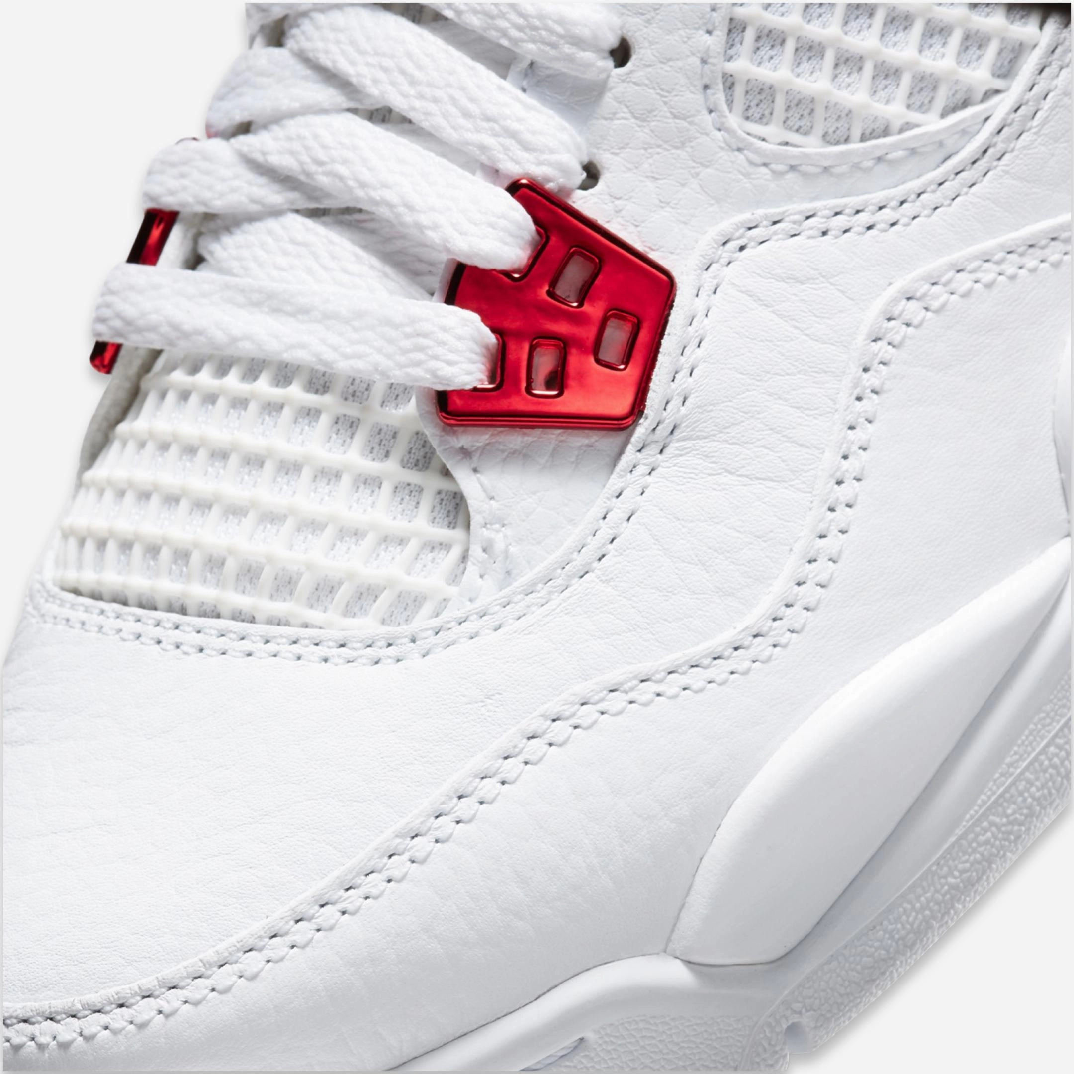 (GS) Air Jordan 4 Retro 'Metallic University Red' (2020) 408452-112 Air Jordan 4 Visible Air Unit Sneakers