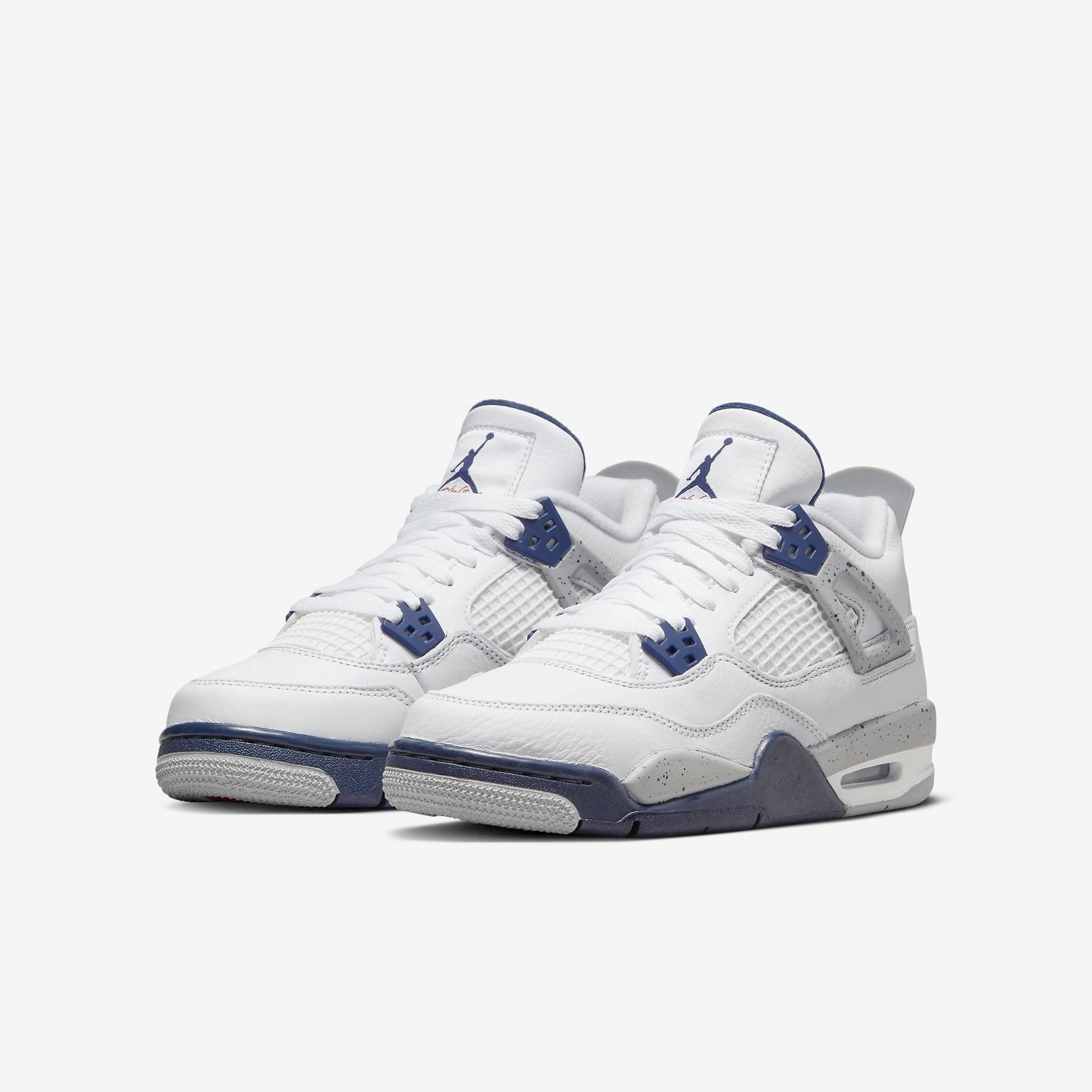 (GS) Air Jordan 4 Retro 'Midnight Navy' (2022) 408452-140 Air Jordan 4 Visible Air Unit Sneakers