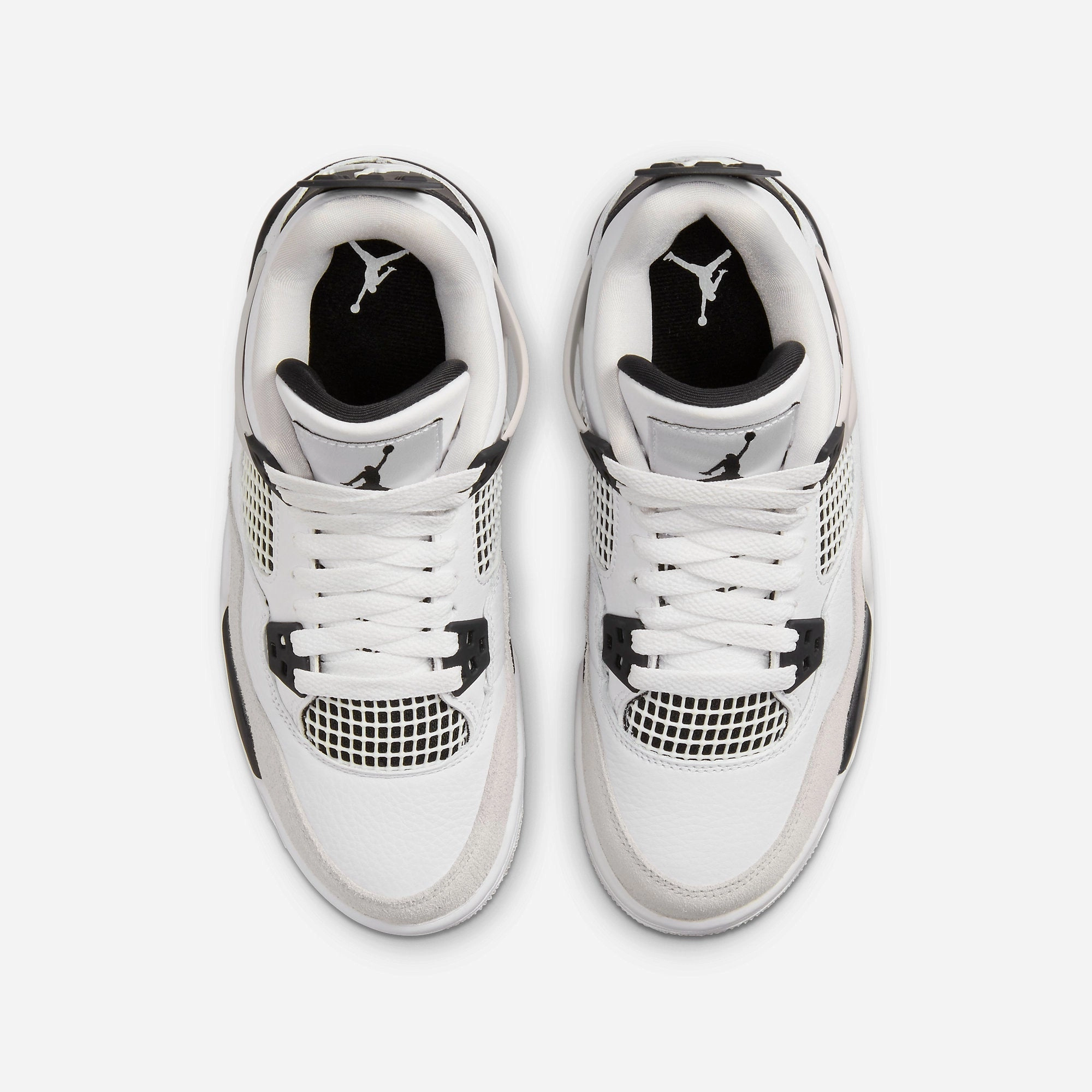 (GS) Air Jordan 4 Retro 'Military Black' (2022) 408452-111 Air Jordan 4 Visible Air Unit Sneakers