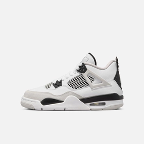 (GS) Air Jordan 4 Retro 'Military Black' (2022) 408452-111 Air Jordan 4 sneakers with visible air unit