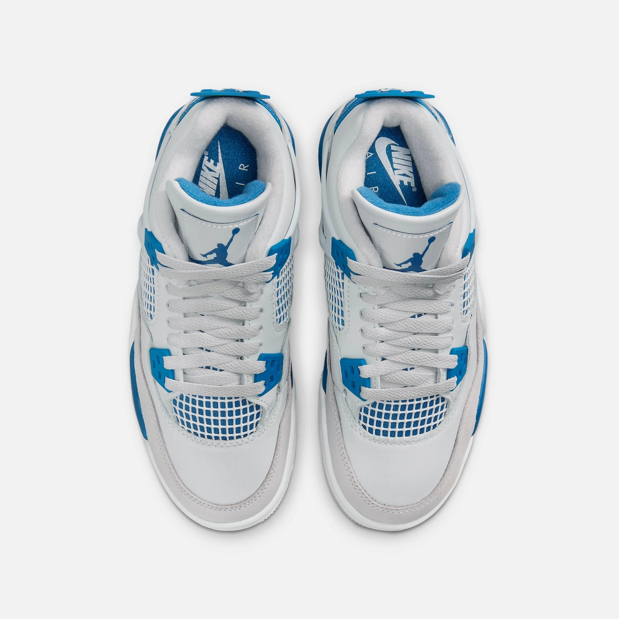 (GS) Air Jordan 4 Retro 'Military Blue / Industrial Blue' (2024) HF4281-141 Air Jordan 4 Visible Air Unit Sneakers