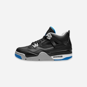 (GS) Air Jordan 4 Retro 'Motorsports Alternate' (2017) 408452-006 Air Jordan 4 sneakers with visible air unit
