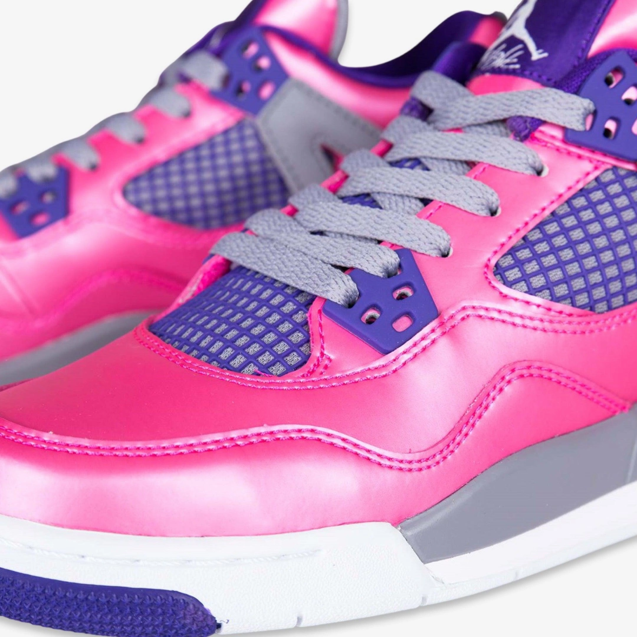 (GS) Air Jordan 4 Retro 'Pink Foil' (2013) 487724-607 Air Jordan 4 Visible Air Unit Sneakers