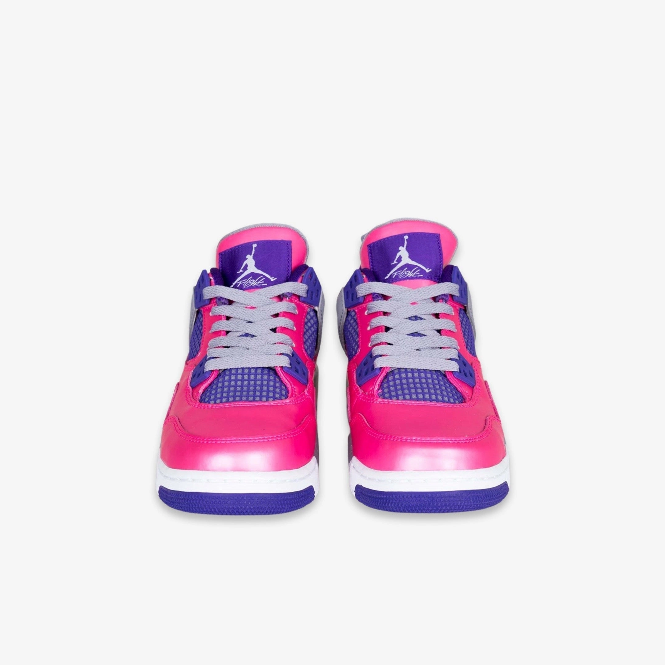 (GS) Air Jordan 4 Retro 'Pink Foil' (2013) 487724-607 Air Jordan 4 Visible Air Unit Sneakers
