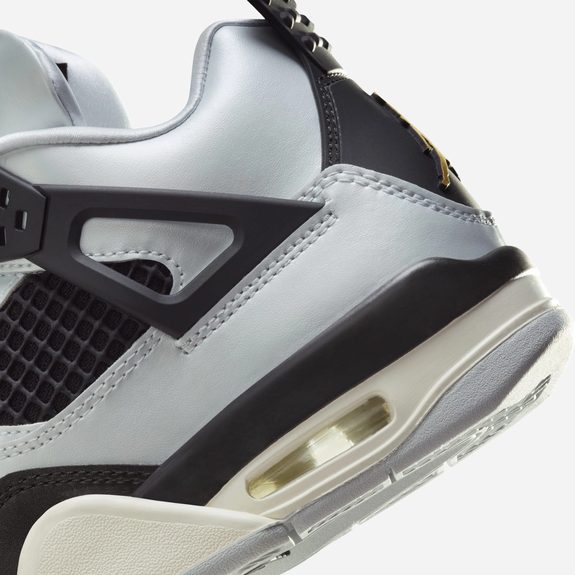 (GS) Air Jordan 4 Retro 'Platinum Gold' (2024) FZ8585-070 Air Jordan 4 Visible Air Unit Sneakers