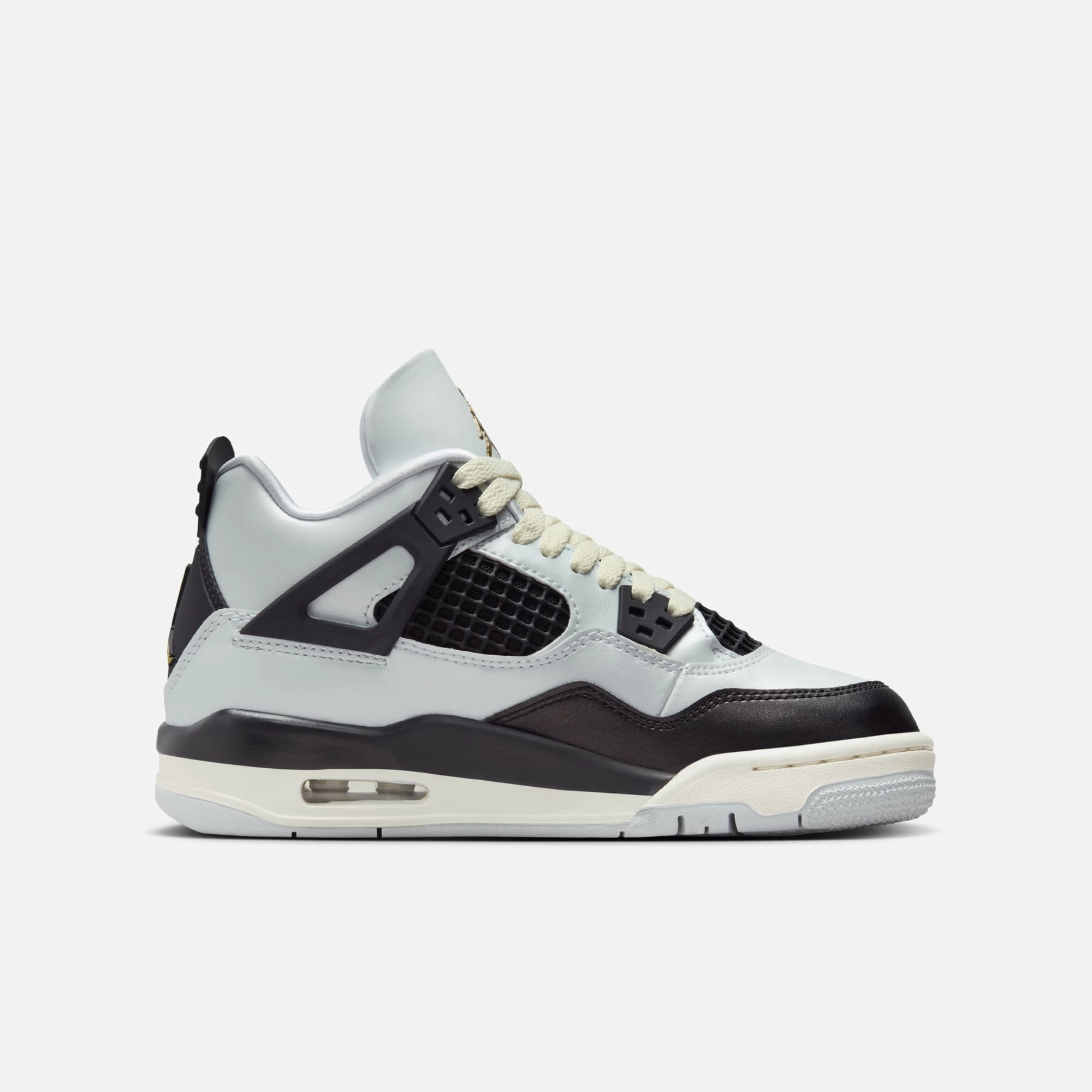 (GS) Air Jordan 4 Retro 'Platinum Gold' (2024) FZ8585-070 Air Jordan 4 Visible Air Unit Sneakers