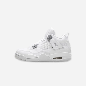 (GS) Air Jordan 4 Retro 'Pure Money' (2017) 408452-100 Air Jordan 4 sneakers with visible air unit