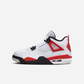 (GS) Air Jordan 4 Retro 'Red Cement' (2023) 408452-161 Air Jordan 4 sneakers with visible air unit
