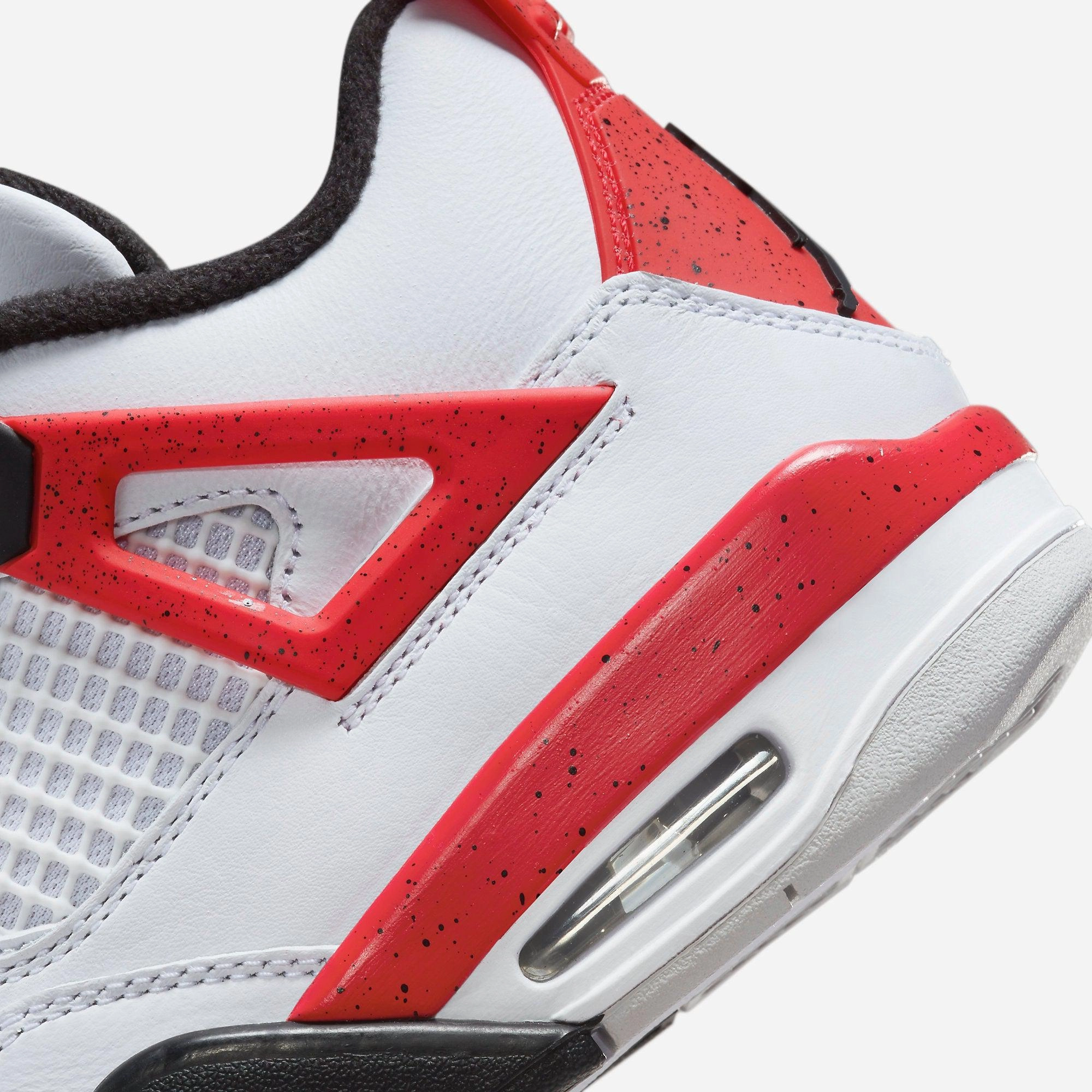(GS) Air Jordan 4 Retro 'Red Cement' (2023) 408452-161 Air Jordan 4 Visible Air Unit Sneakers