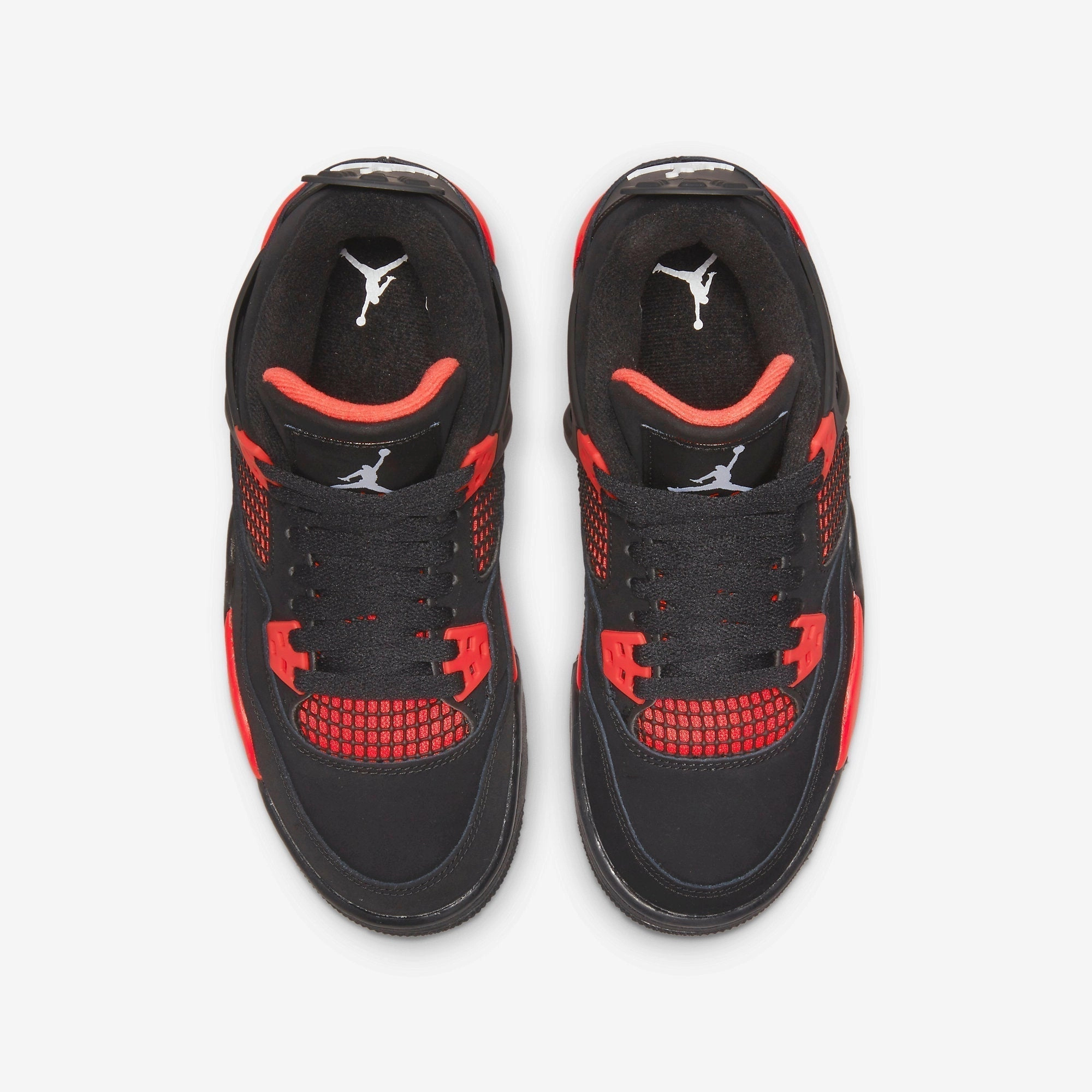 (GS) Air Jordan 4 Retro 'Red Thunder' (2022) 408452-016 Air Jordan 4 Visible Air Unit Sneakers