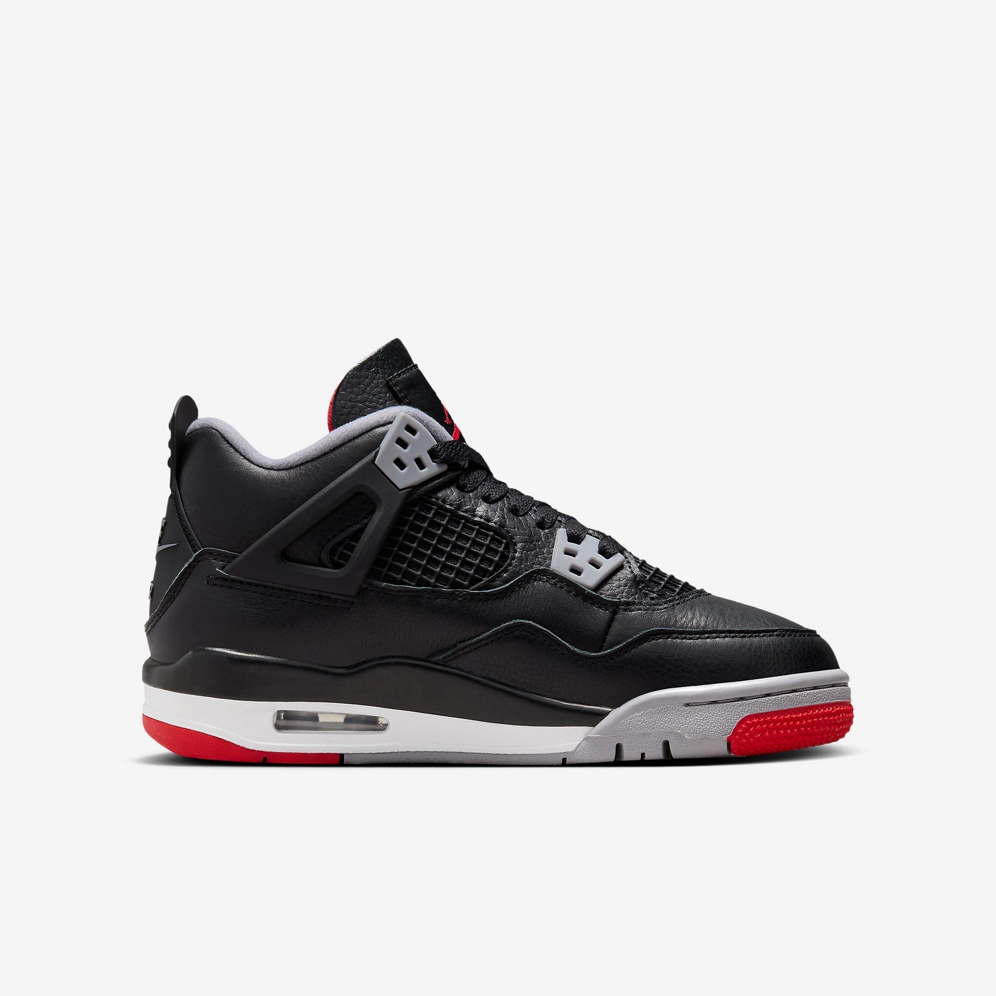 (GS) Air Jordan 4 Retro 'Reimagined Bred' (2024) FQ8213-006 Air Jordan 4 Visible Air Unit Sneakers