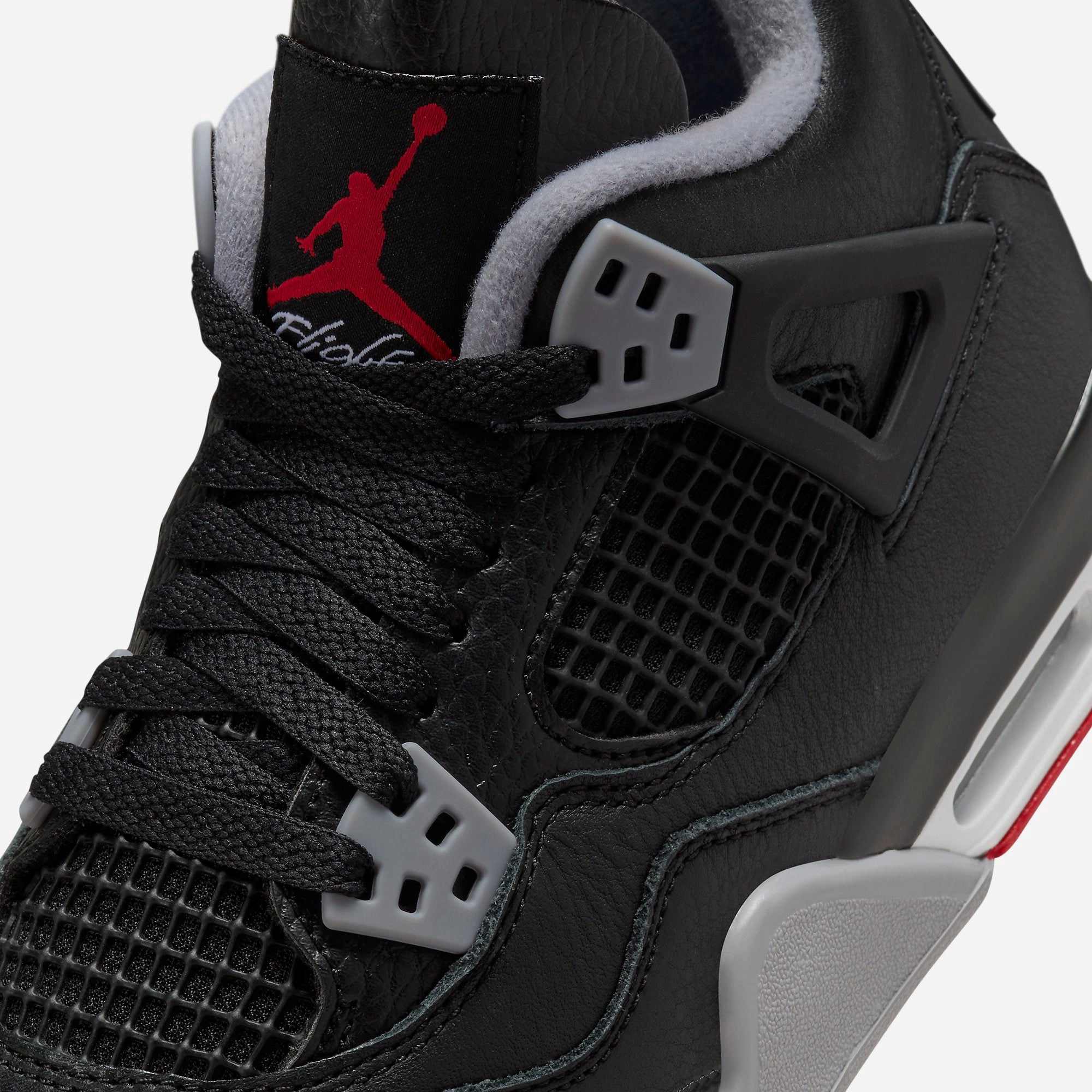 (GS) Air Jordan 4 Retro 'Reimagined Bred' (2024) FQ8213-006 Air Jordan 4 Visible Air Unit Sneakers