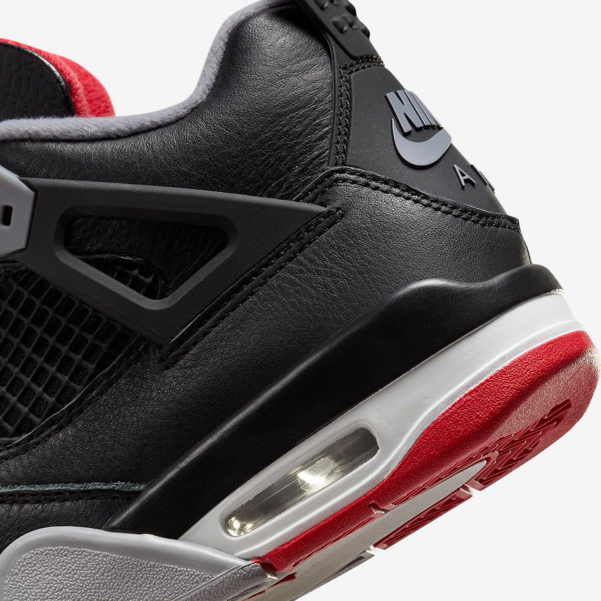 (GS) Air Jordan 4 Retro 'Reimagined Bred' (2024) FQ8213-006 Air Jordan 4 Visible Air Unit Sneakers
