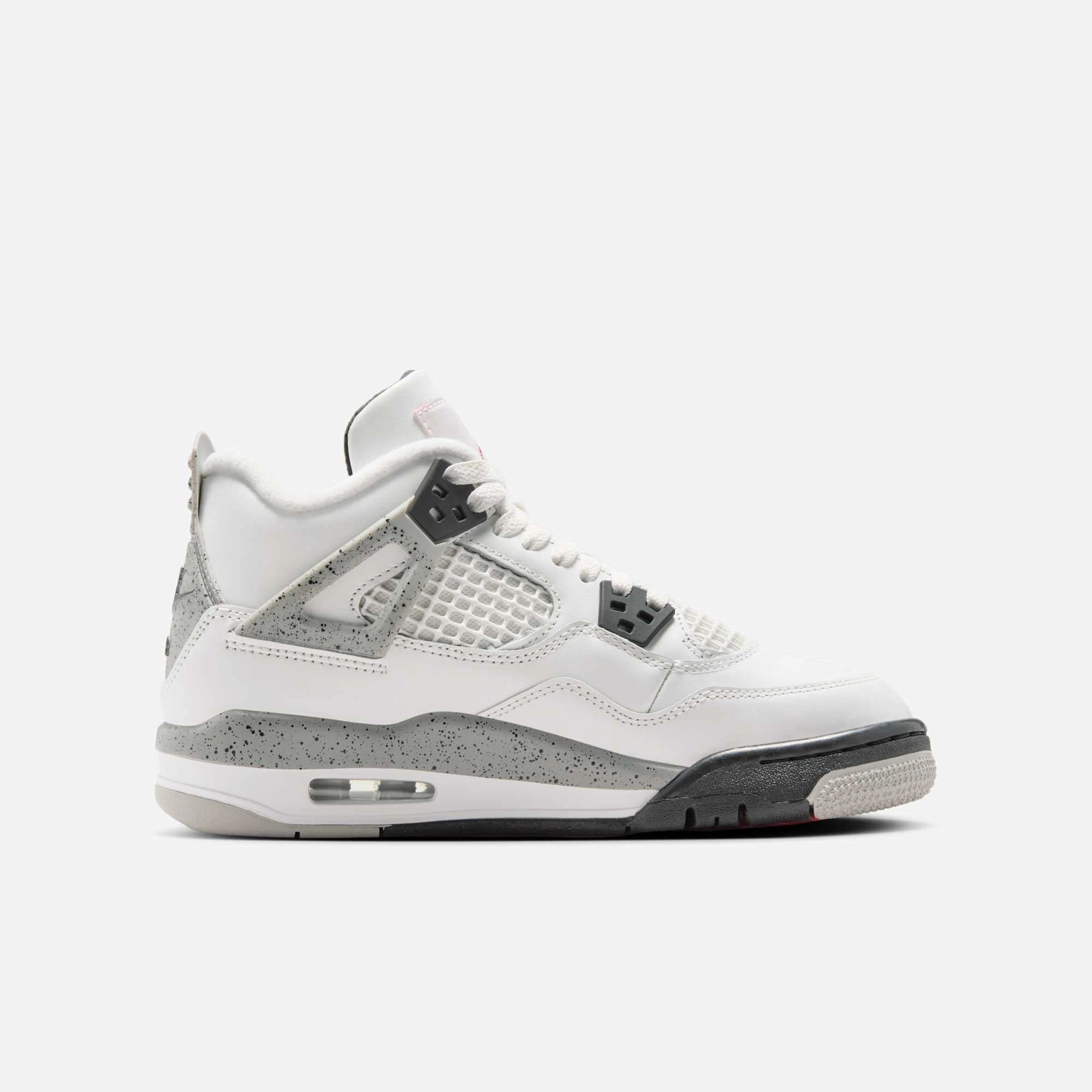 (GS) Air Jordan 4 Retro 'Reimagined White Cement' (2025) IB4171-100 Air Jordan 4 Visible Air Unit Sneakers