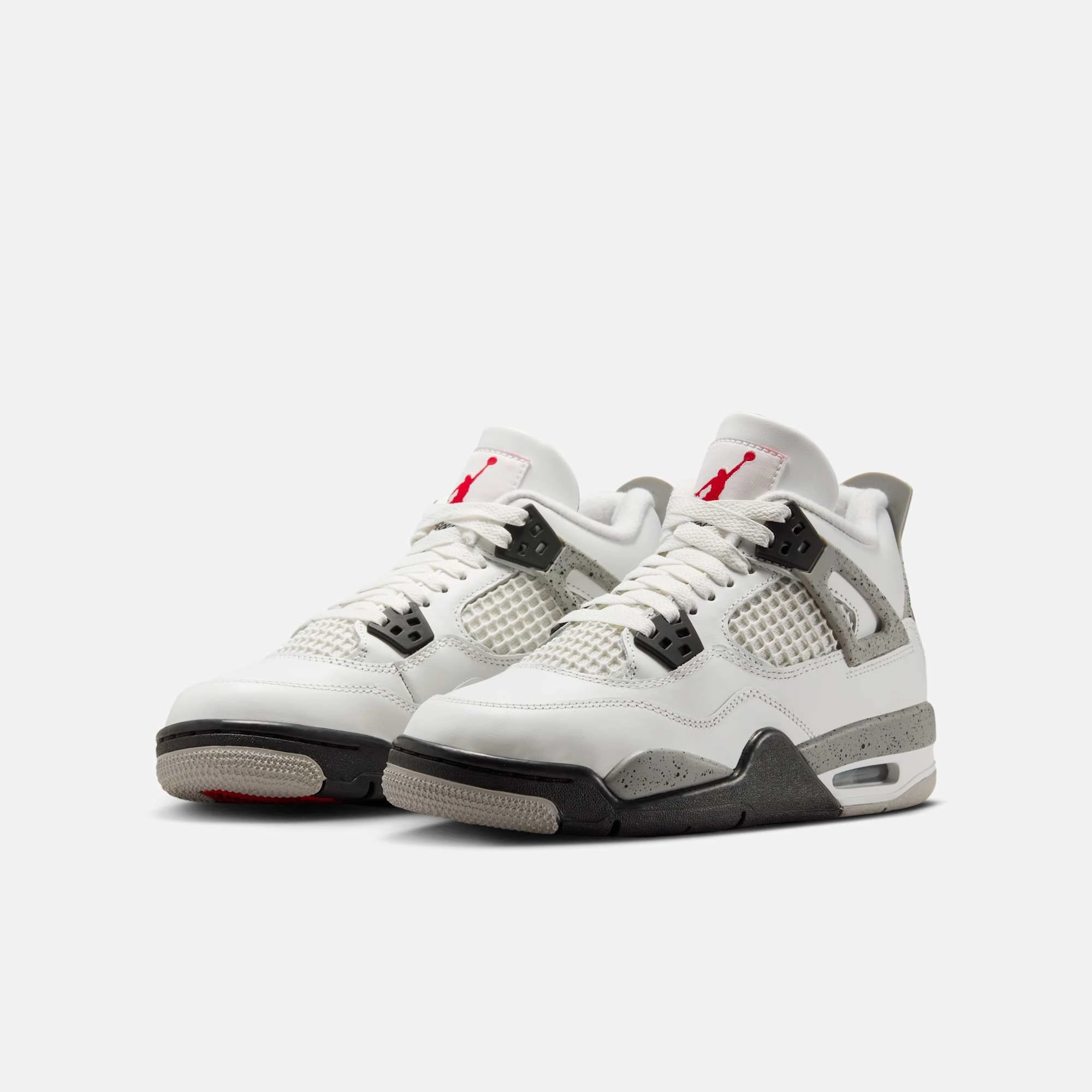 (GS) Air Jordan 4 Retro 'Reimagined White Cement' (2025) IB4171-100 Air Jordan 4 Visible Air Unit Sneakers