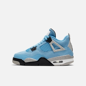 (GS) Air Jordan 4 Retro 'UNC University Blue' (2021) 408452-400 Air Jordan 4 sneakers with visible air unit