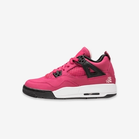 (GS) Air Jordan 4 Retro 'Voltage Cherry' (2012) 487724-601 Air Jordan 4 sneakers with visible air unit