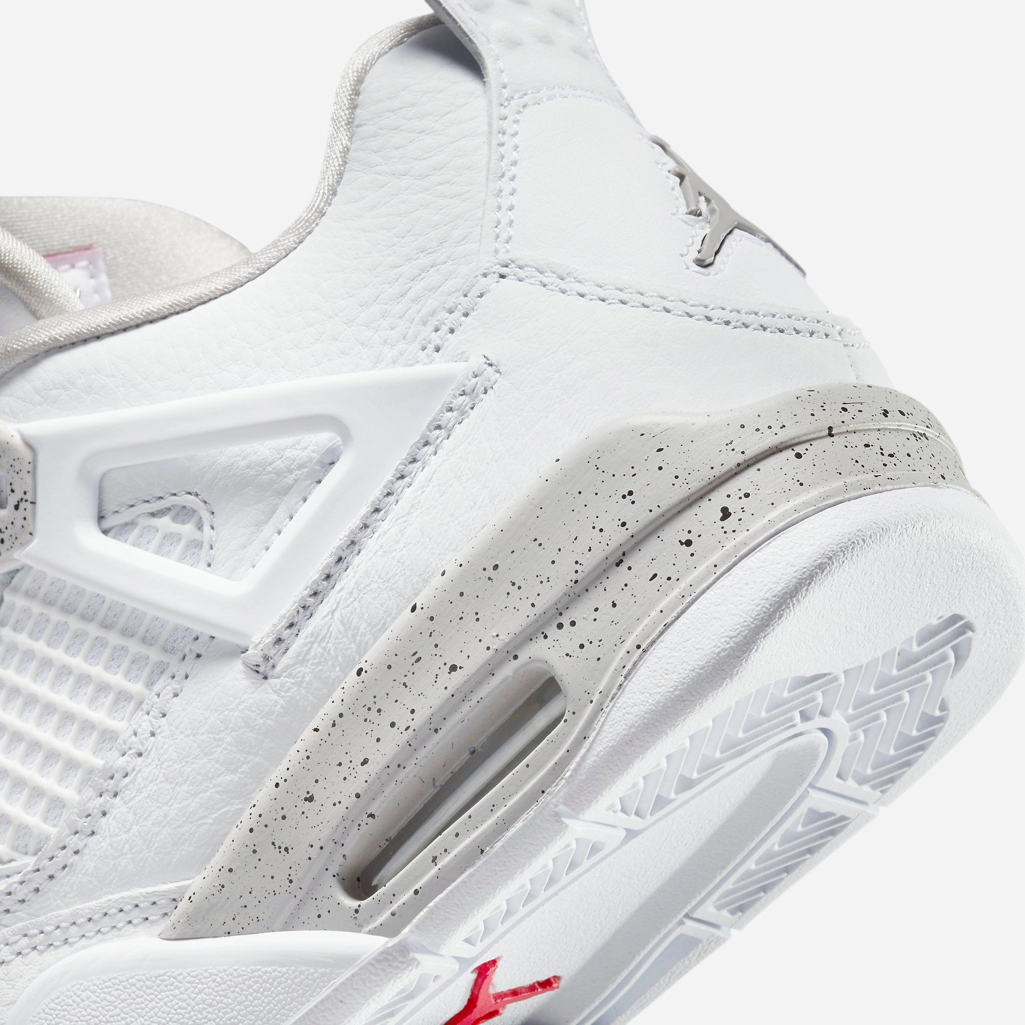 (GS) Air Jordan 4 Retro 'White Oreo' (2021) DJ4699-100 Air Jordan 4 Visible Air Unit Sneakers