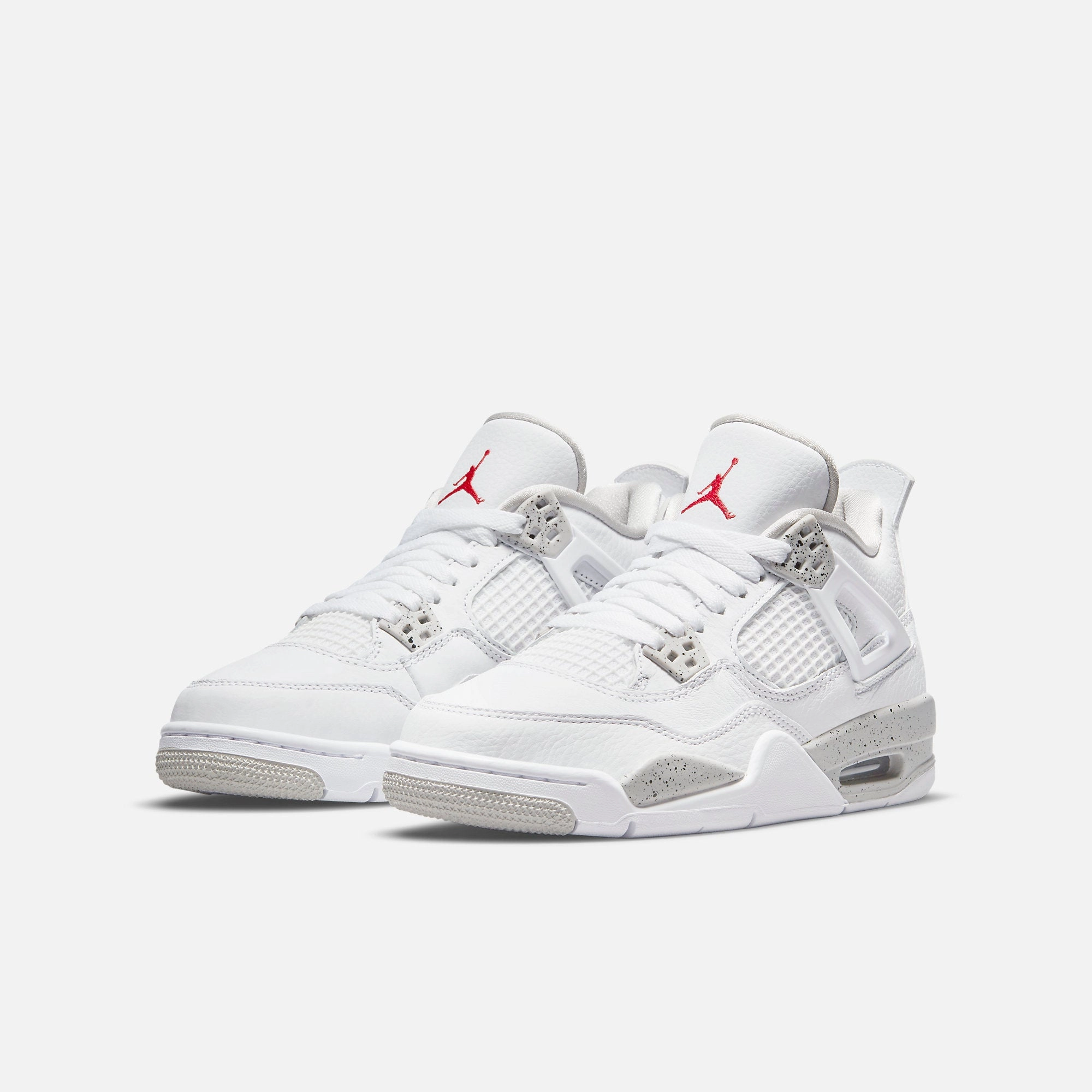 (GS) Air Jordan 4 Retro 'White Oreo' (2021) DJ4699-100 Air Jordan 4 Visible Air Unit Sneakers