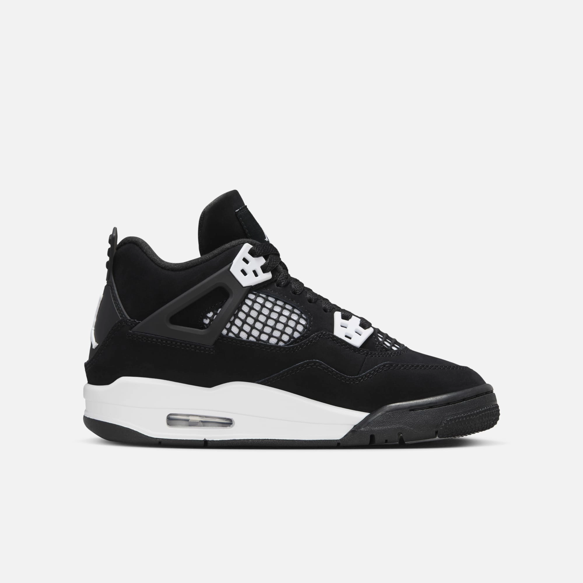 (GS) Air Jordan 4 Retro 'White Thunder' (2024) FQ8213-001 Air Jordan 4 Visible Air Unit Sneakers
