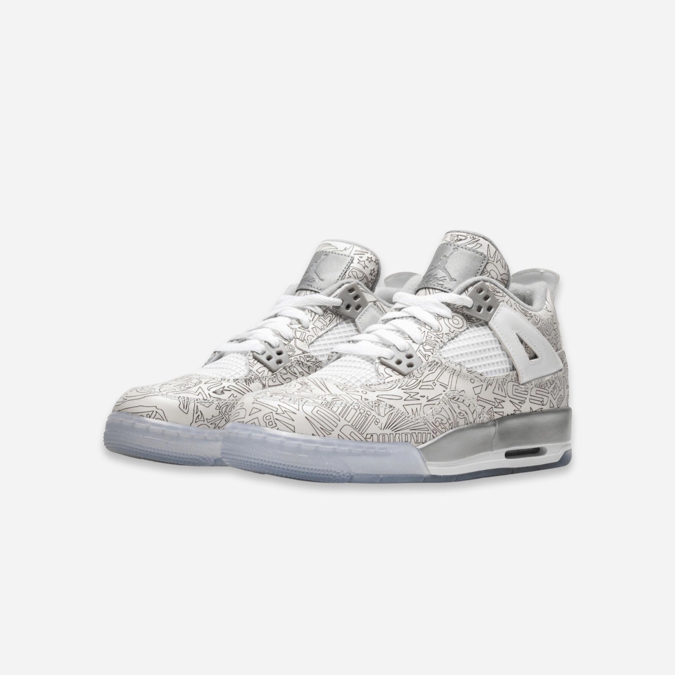 (GS) Air Jordan 4 Retro Laser '30th Anniversary' (2015) 705334-105 Air Jordan 4 Visible Air Unit Sneakers