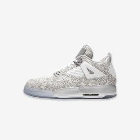 (GS) Air Jordan 4 Retro Laser '30th Anniversary' (2015) 705334-105 Air Jordan 4 sneakers with visible air unit