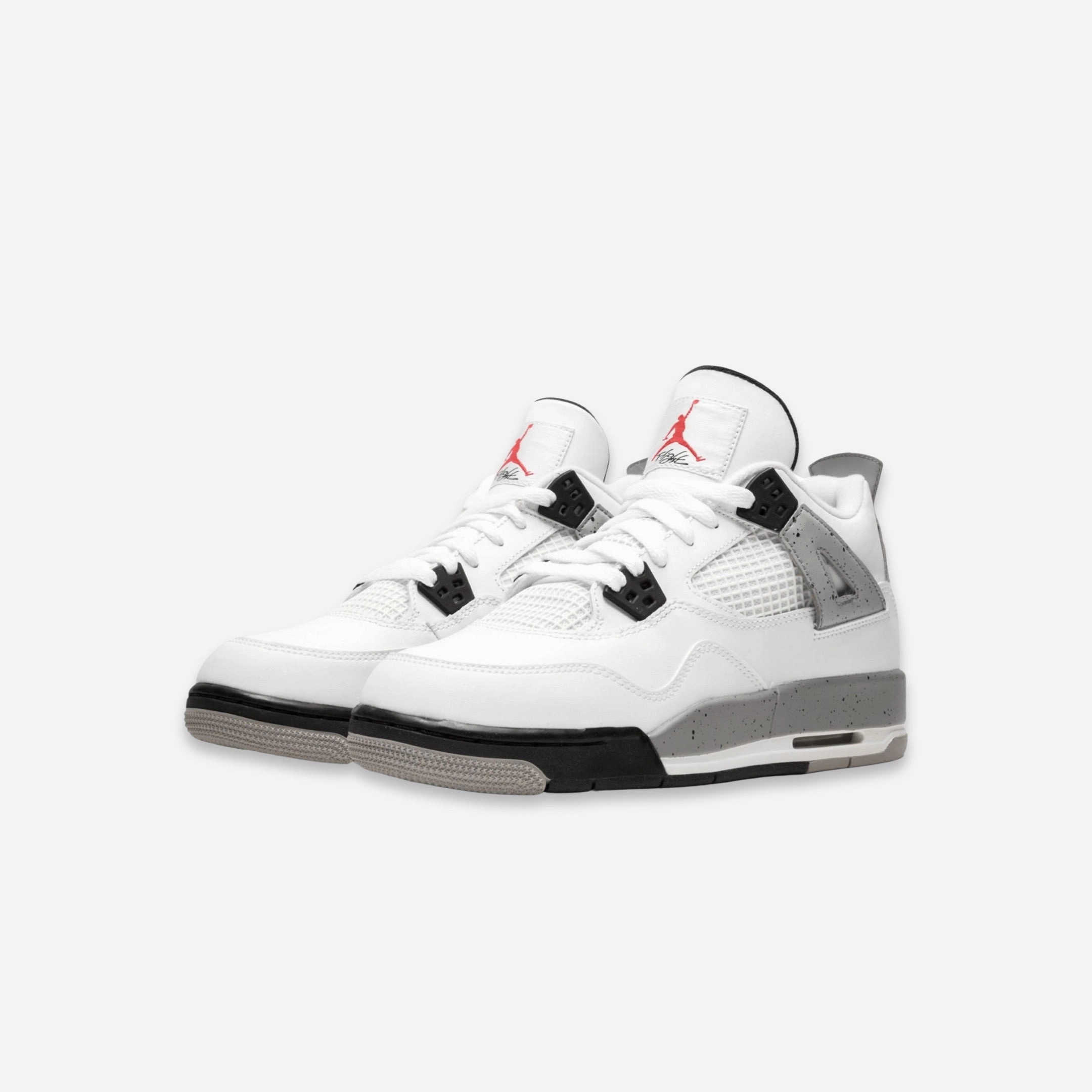 (GS) Air Jordan 4 Retro OG 'White Cement' (2016) 836016-192 Air Jordan 4 Visible Air Unit Sneakers