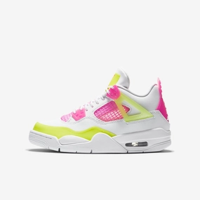 (GS) Air Jordan 4 Retro SE 'Lemon Venom' (2020) CV7808-100 Air Jordan 4 sneakers with visible air unit