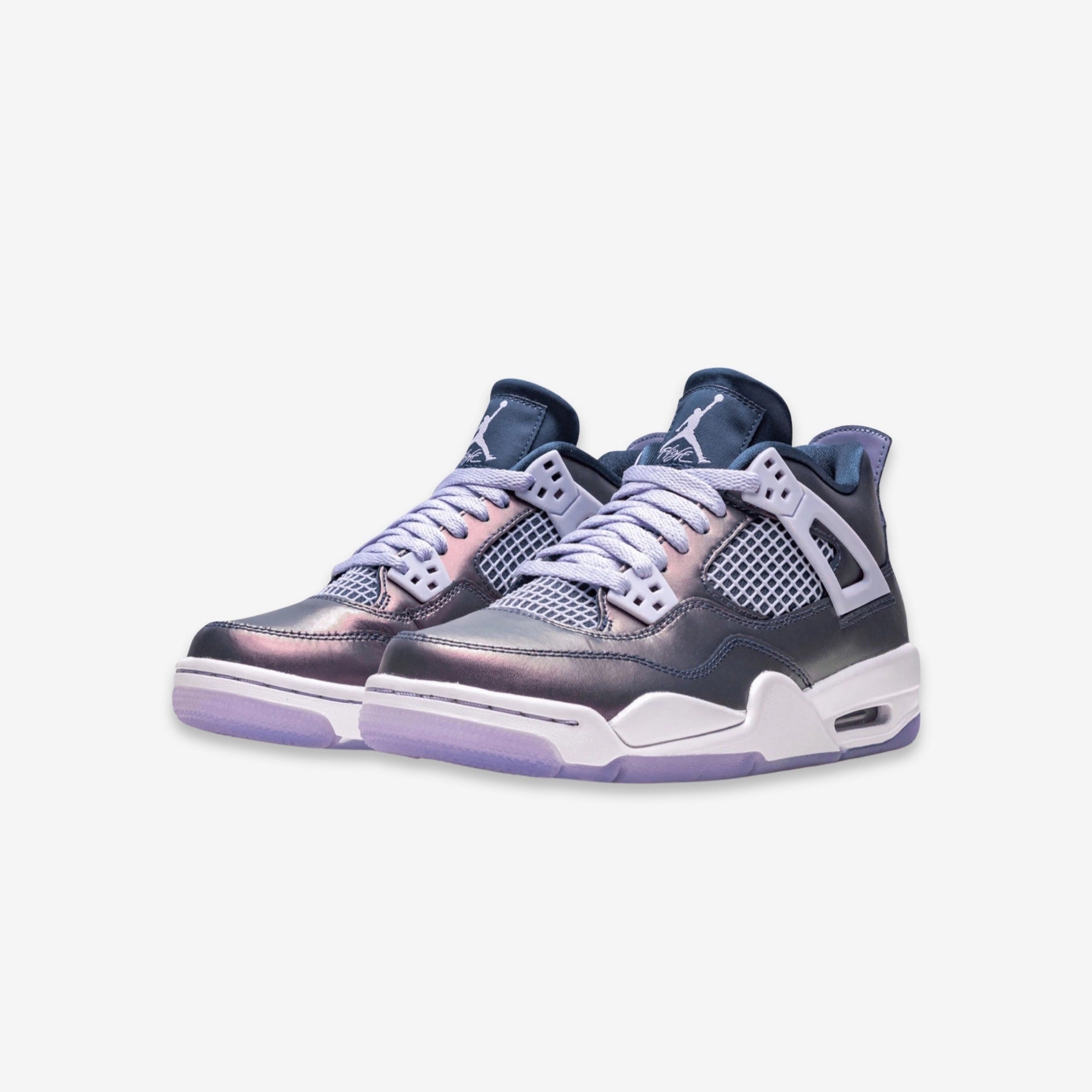 (GS) Air Jordan 4 Retro SE 'Monsoon Blue' (2019) BQ9043-400 Air Jordan 4 Visible Air Unit Sneakers