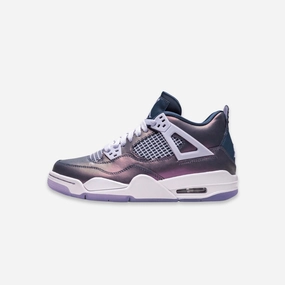 (GS) Air Jordan 4 Retro SE 'Monsoon Blue' (2019) BQ9043-400 Air Jordan 4 sneakers with visible air unit
