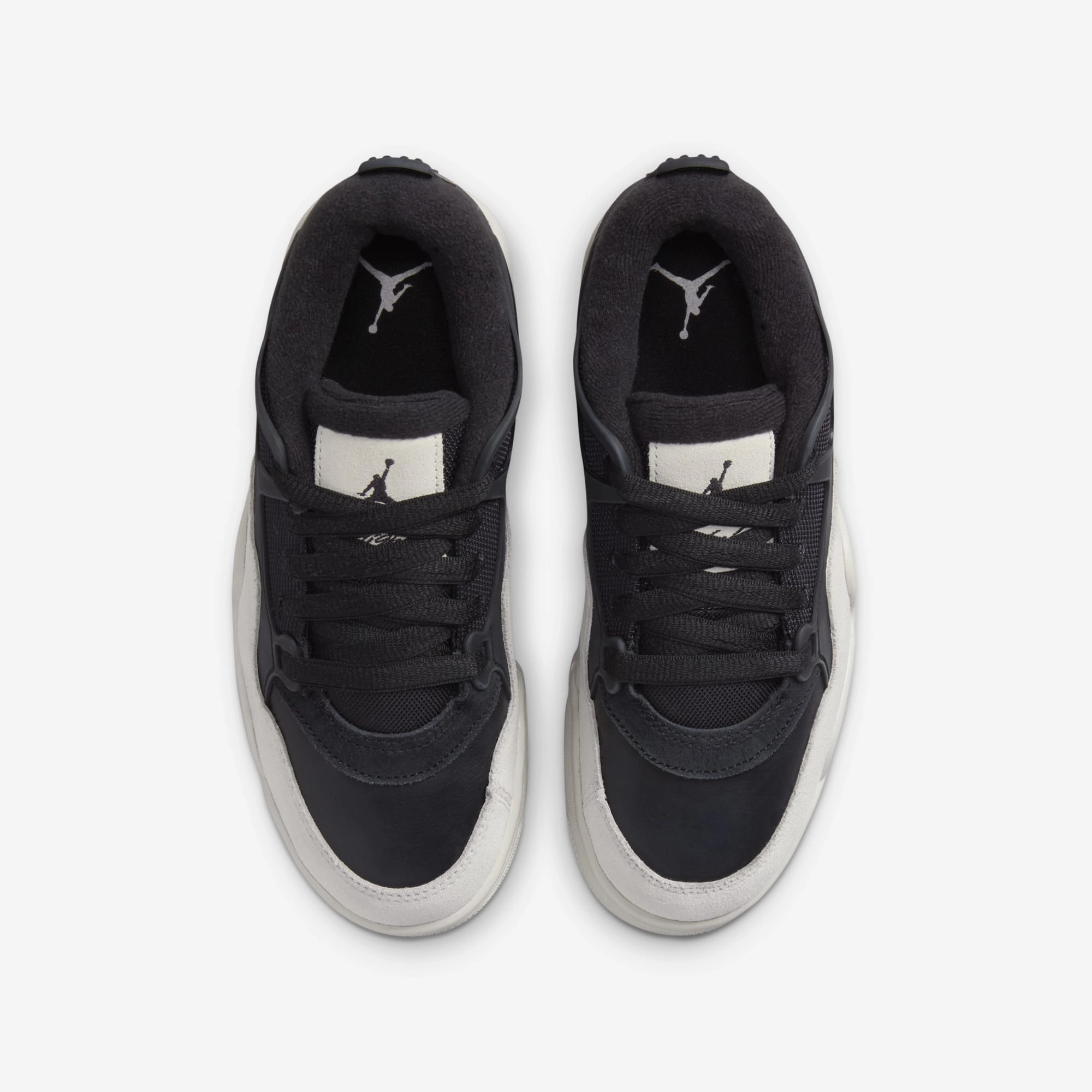 (GS) Air Jordan 4 RM 'Black / Light Bone' (2024) FQ7938-001 Air Jordan 4 Visible Air Unit Sneakers