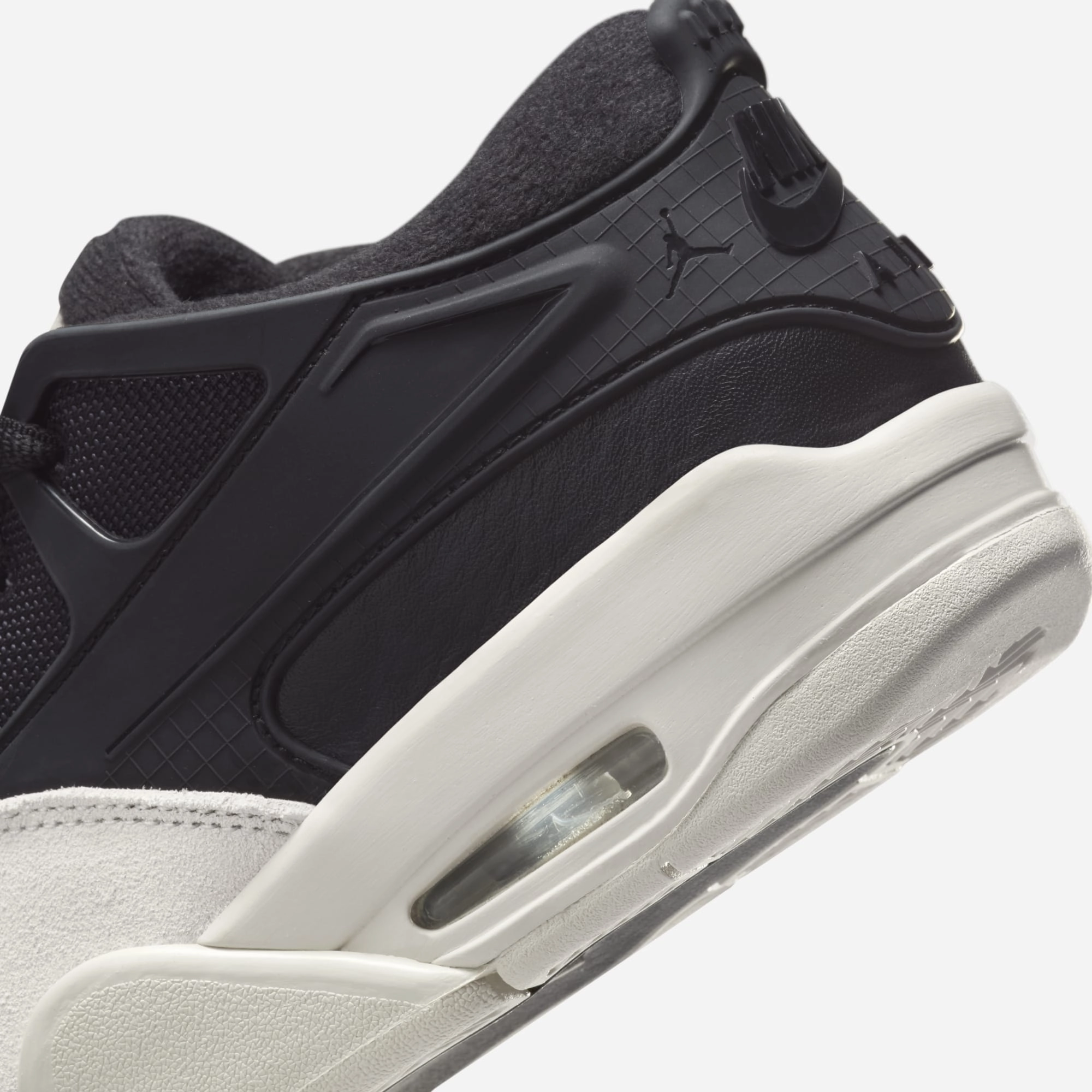 (GS) Air Jordan 4 RM 'Black / Light Bone' (2024) FQ7938-001 Air Jordan 4 Visible Air Unit Sneakers