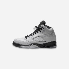 (GS) Air Jordan 5 Retro 'Black / Wolf Grey' (2016) 440892-008 Air Jordan 5 shoes with mesh panel details